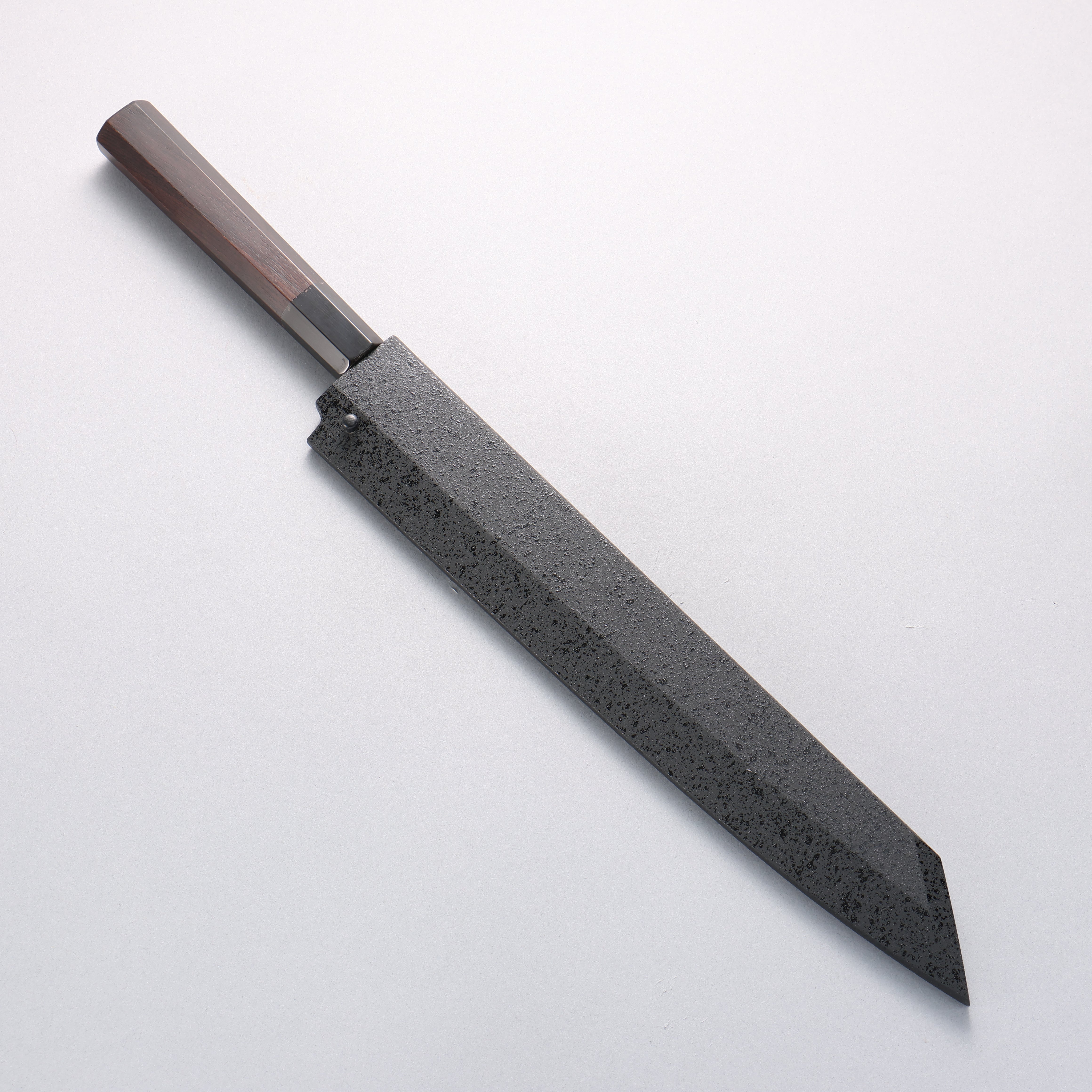 堺 孝行 飛燕 青鋼二號 鏡面處理 劍型柳刃 270mm 黑檀握把 附刀鞘 - 清助刃物