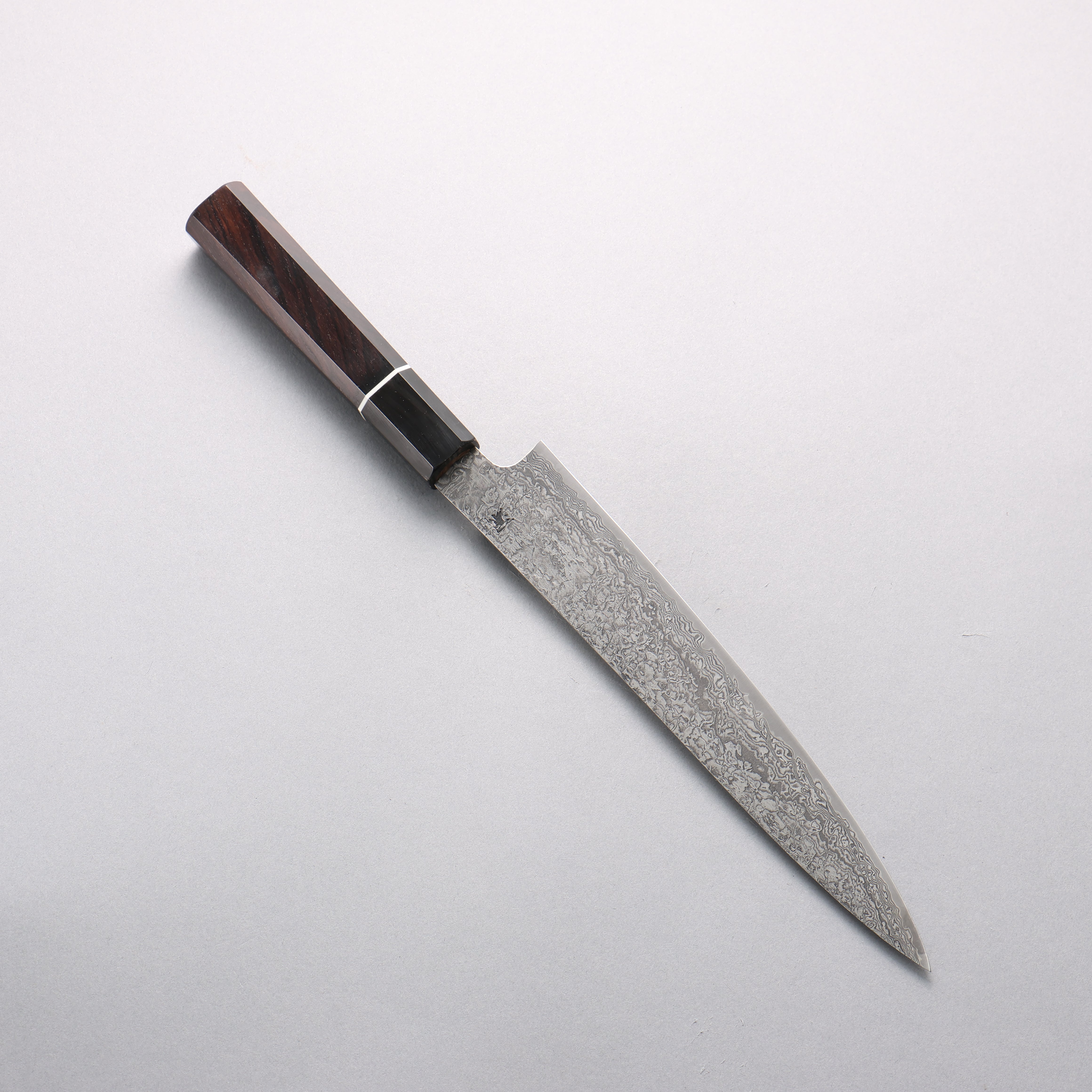 田中 誠貴 羽々斬 SG2 大馬士革紋 切片刀 210mm 黑檀 握把 - 清助刃物