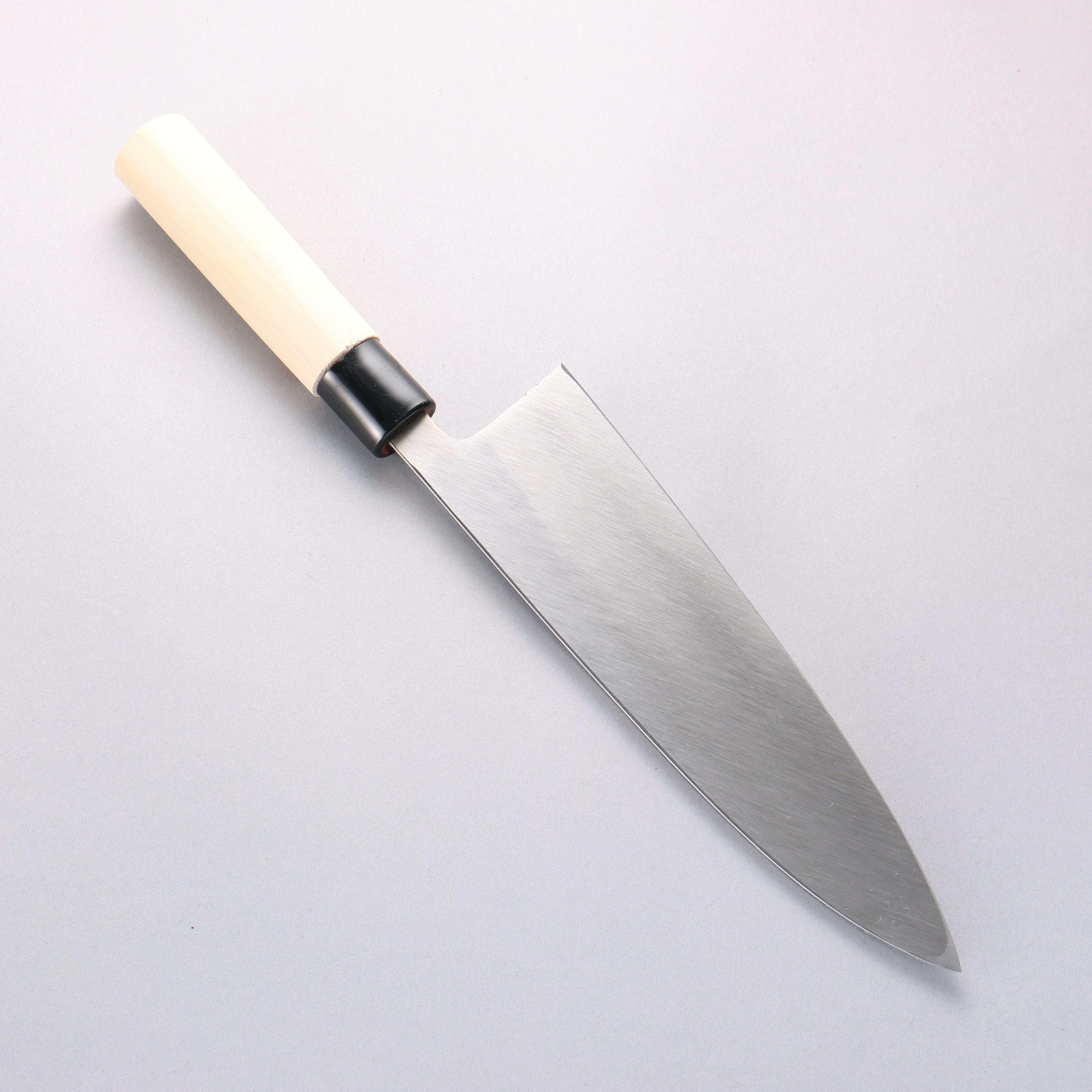 堺 孝行 霞研 白鋼 出刃 240mm 木蘭握把 - 清助刃物