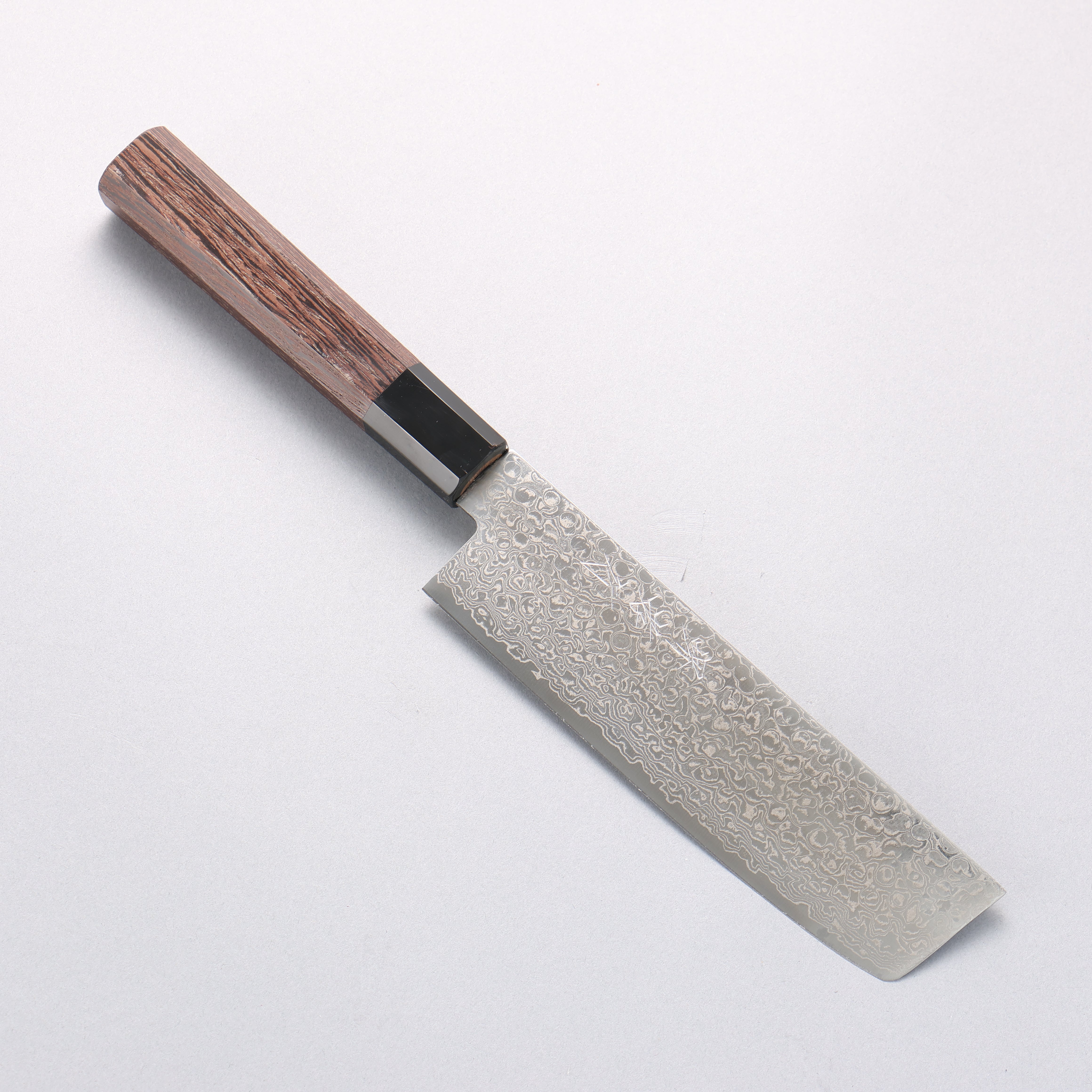 堺 孝行 銀河 ZA-18 大馬士革紋 菜切 165mm 雞翅木握把 - 清助刃物