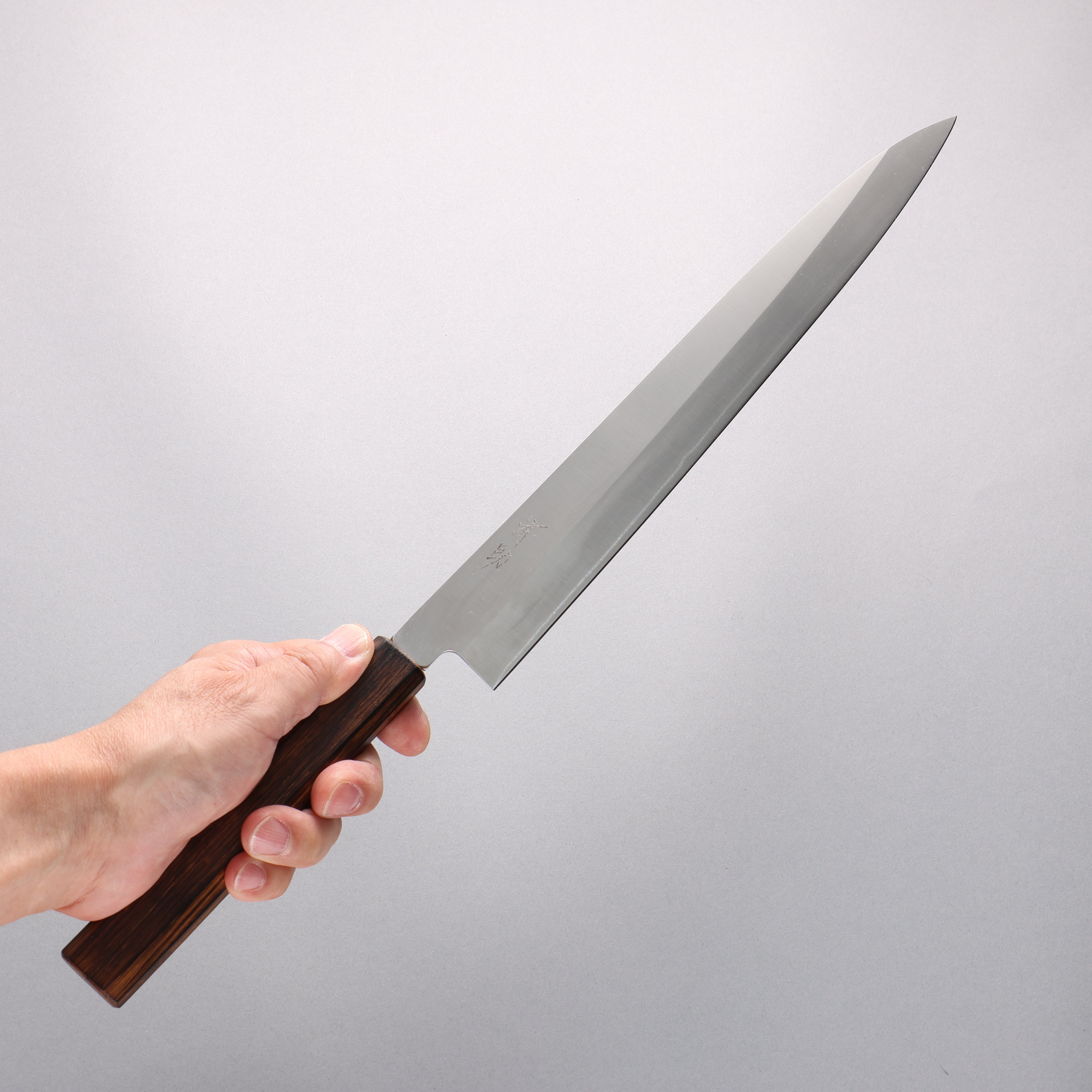 清助 AUS8 柳刃 300mm 橡木 握把 - 清助刃物