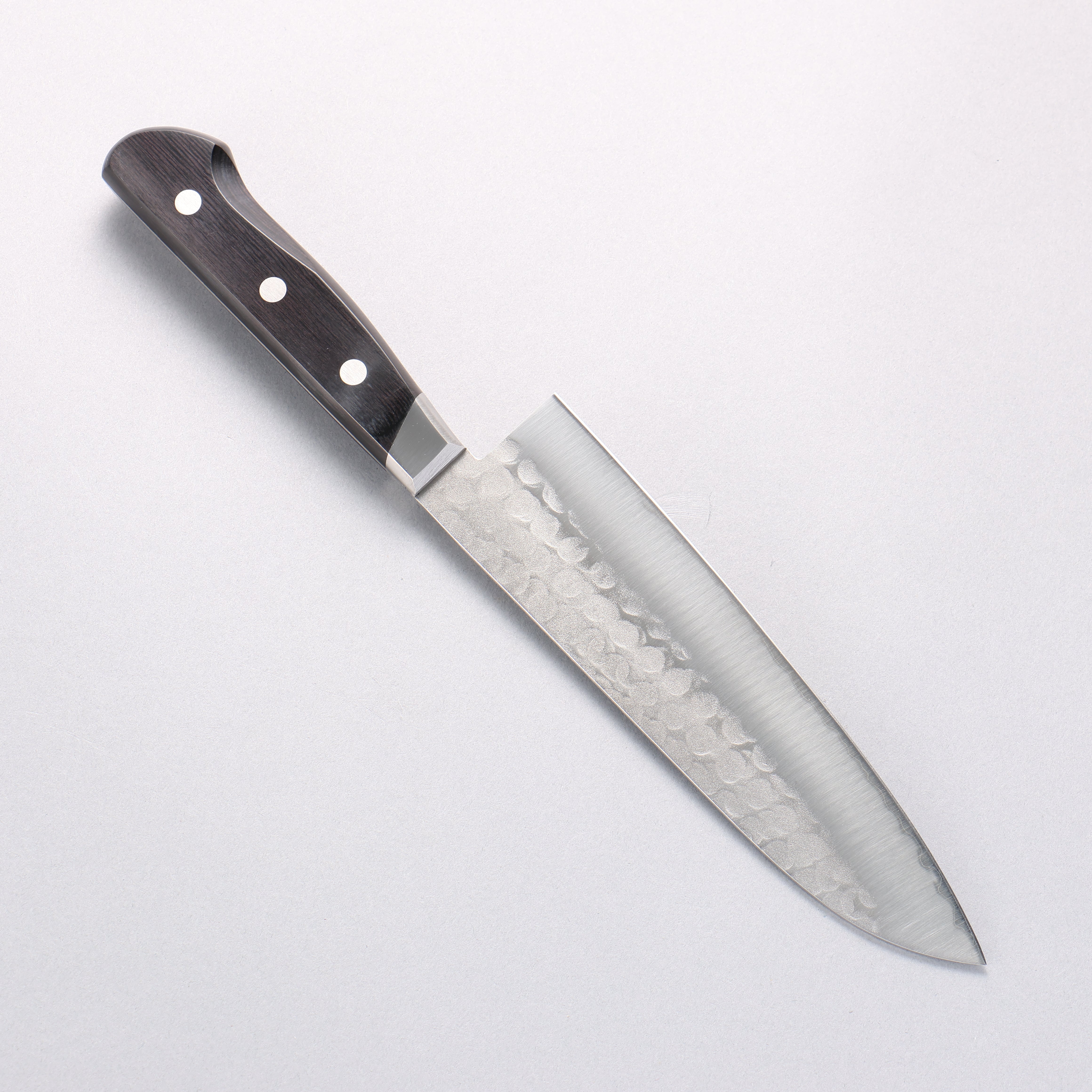 堺 孝行 青鋼 鎚目 3層 三德刀 180mm - 清助刃物