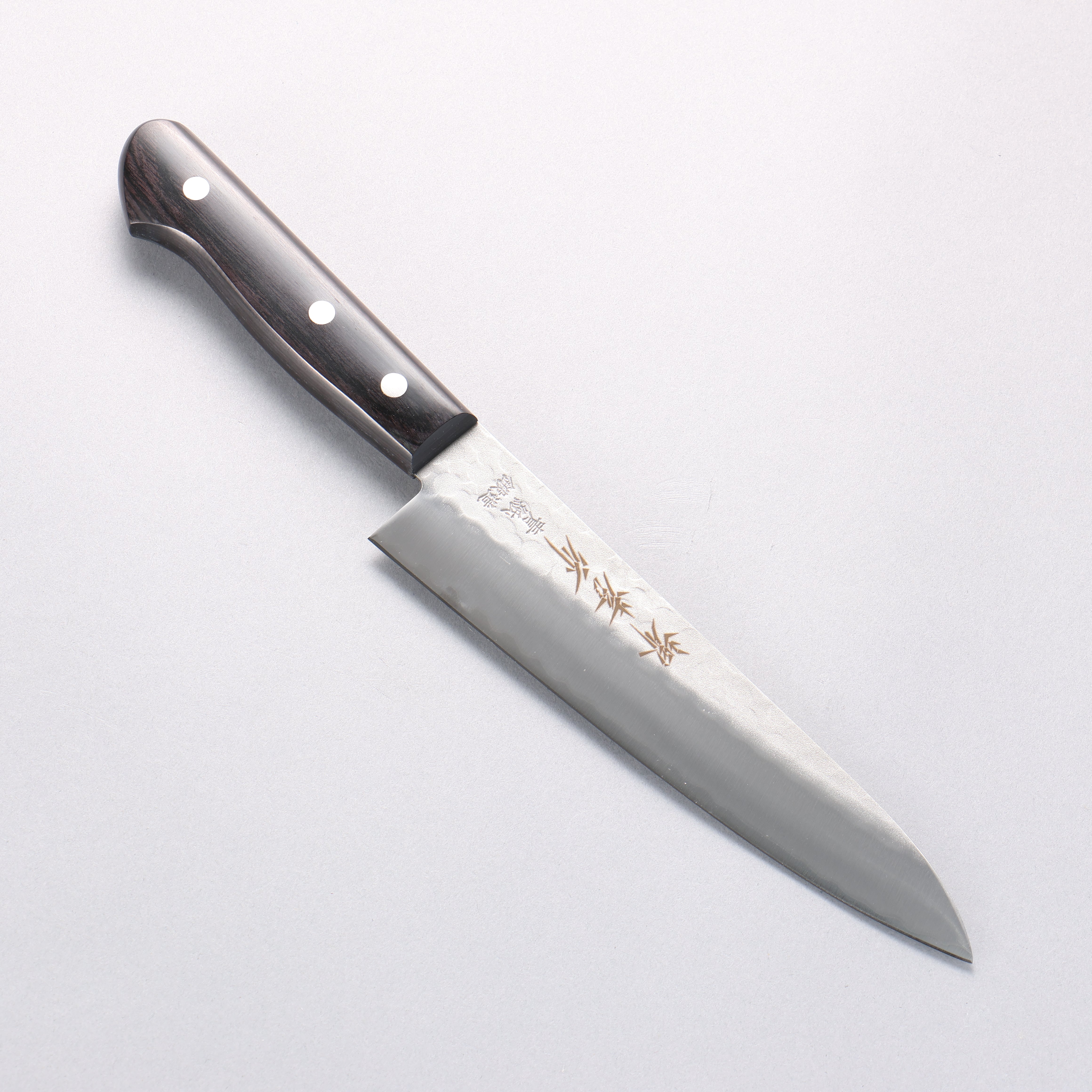 堺 孝行 青鋼 鎚目 3層 牛刀 180mm - 清助刃物