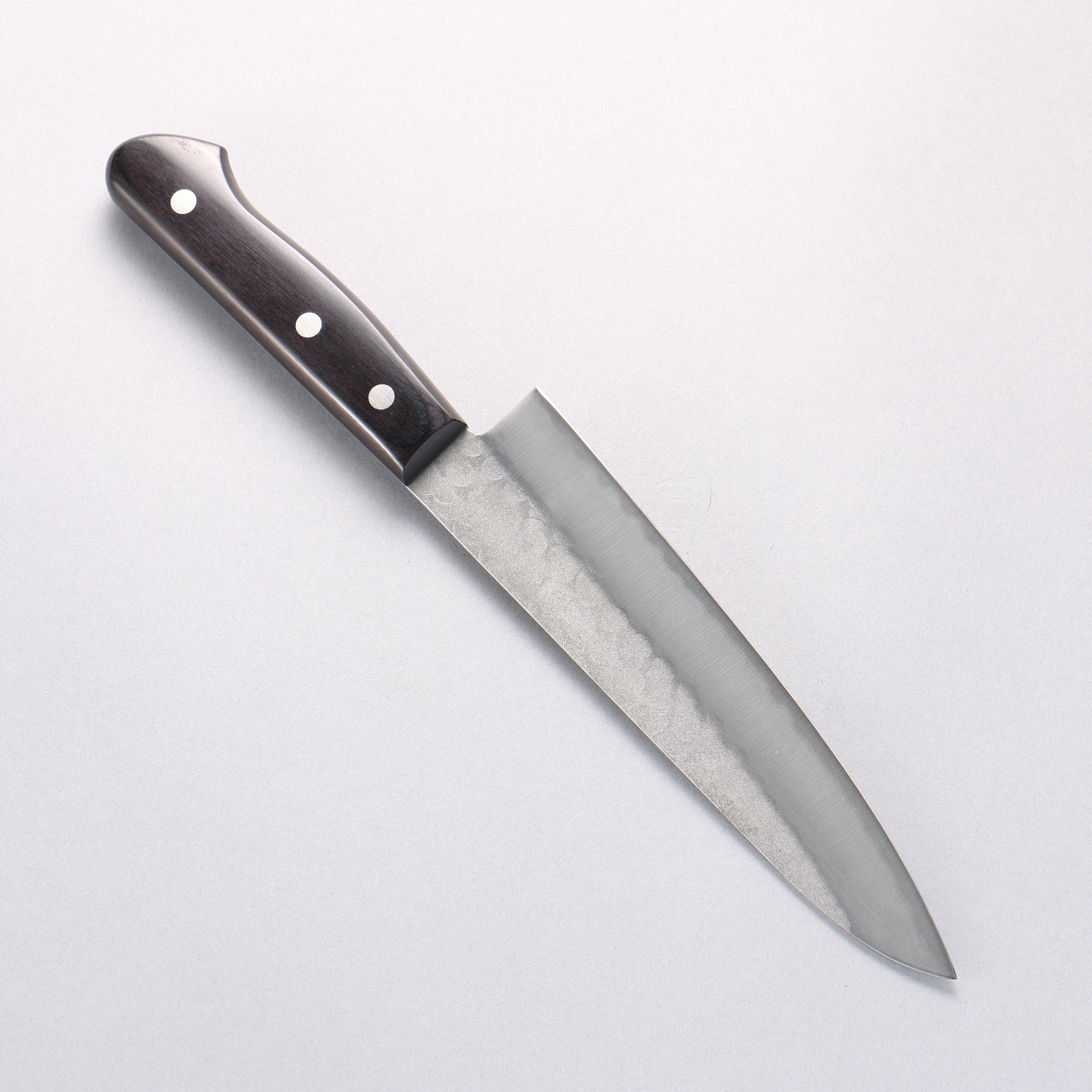 堺 孝行 青鋼 鎚目 3層 牛刀 180mm - 清助刃物