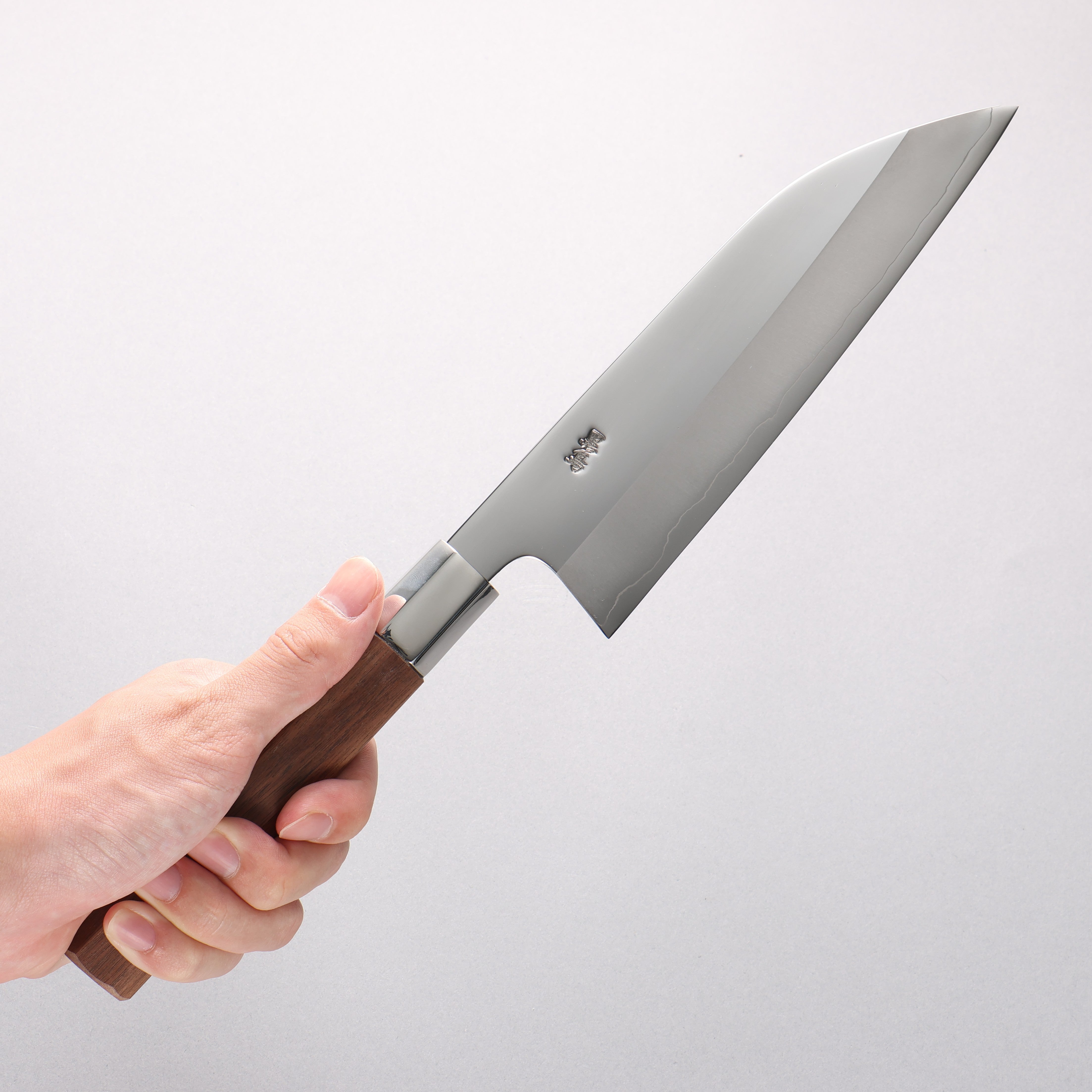 黑鳥 銀三鋼 打磨處理 舟行 180mm 核桃木 握把 - 清助刃物