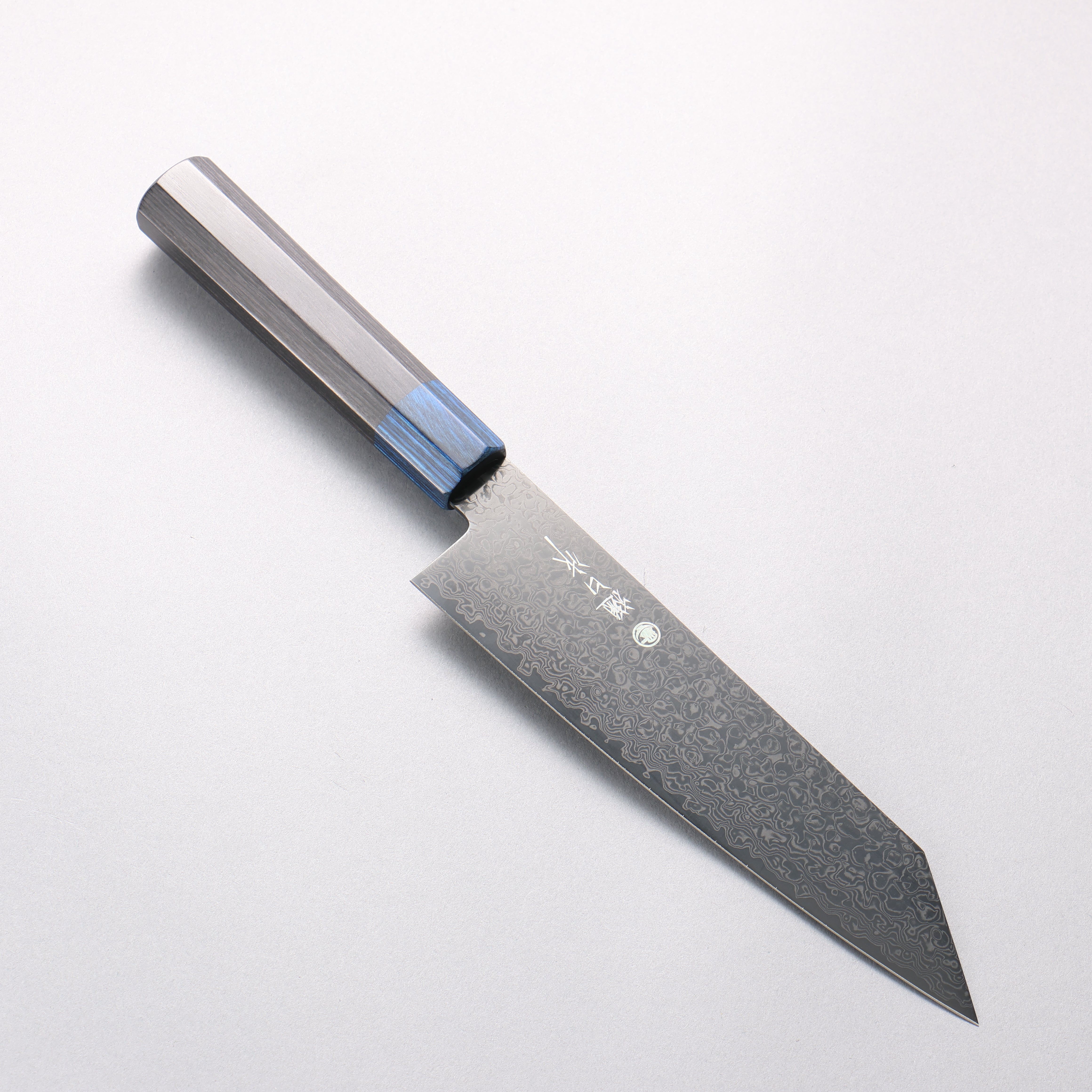 樋口 SG2 黑色大馬士革紋 切付三德刀 180mm 黑合成木 握把 - 清助刃物