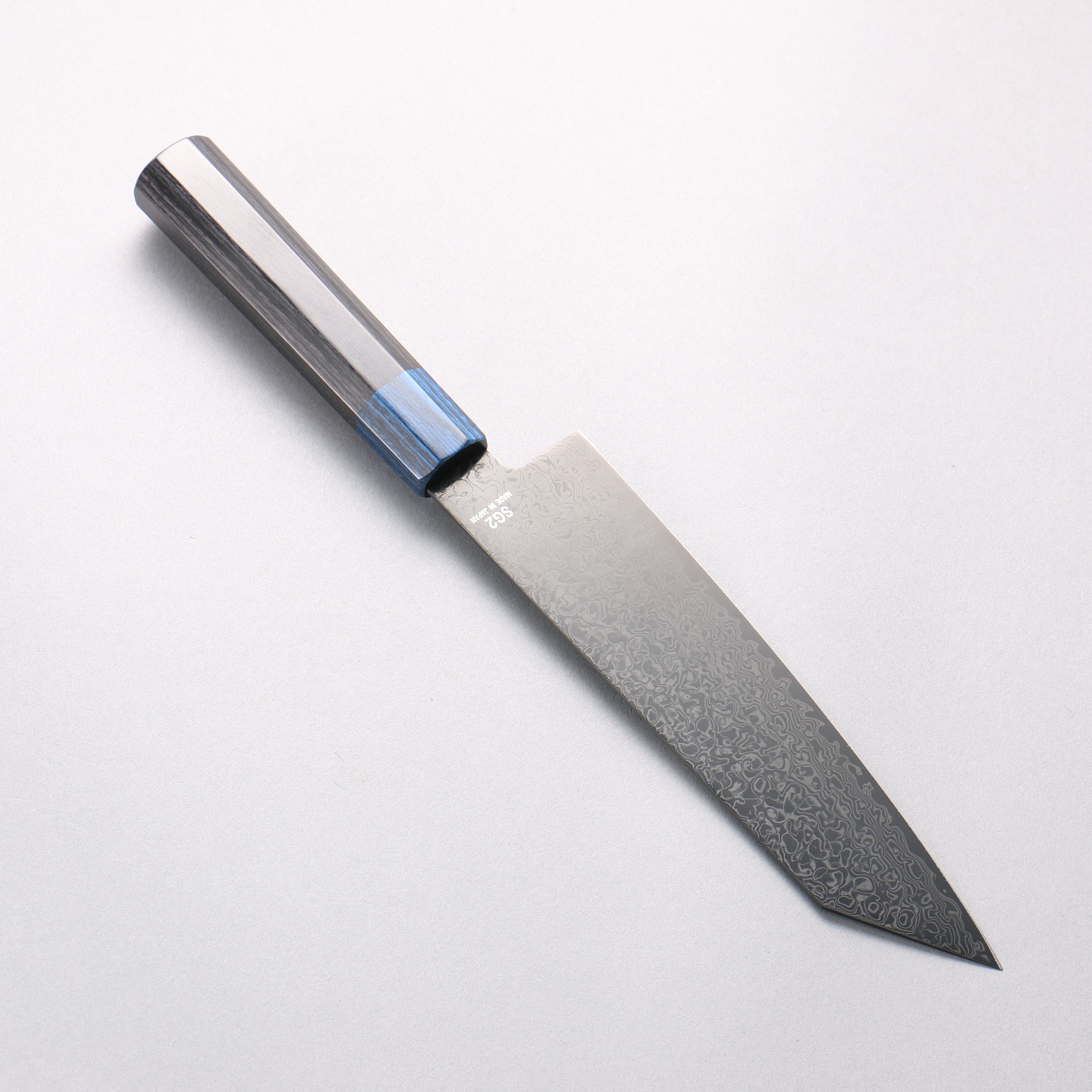 樋口 SG2 黑色大馬士革紋 切付三德刀 180mm 黑合成木 握把 - 清助刃物