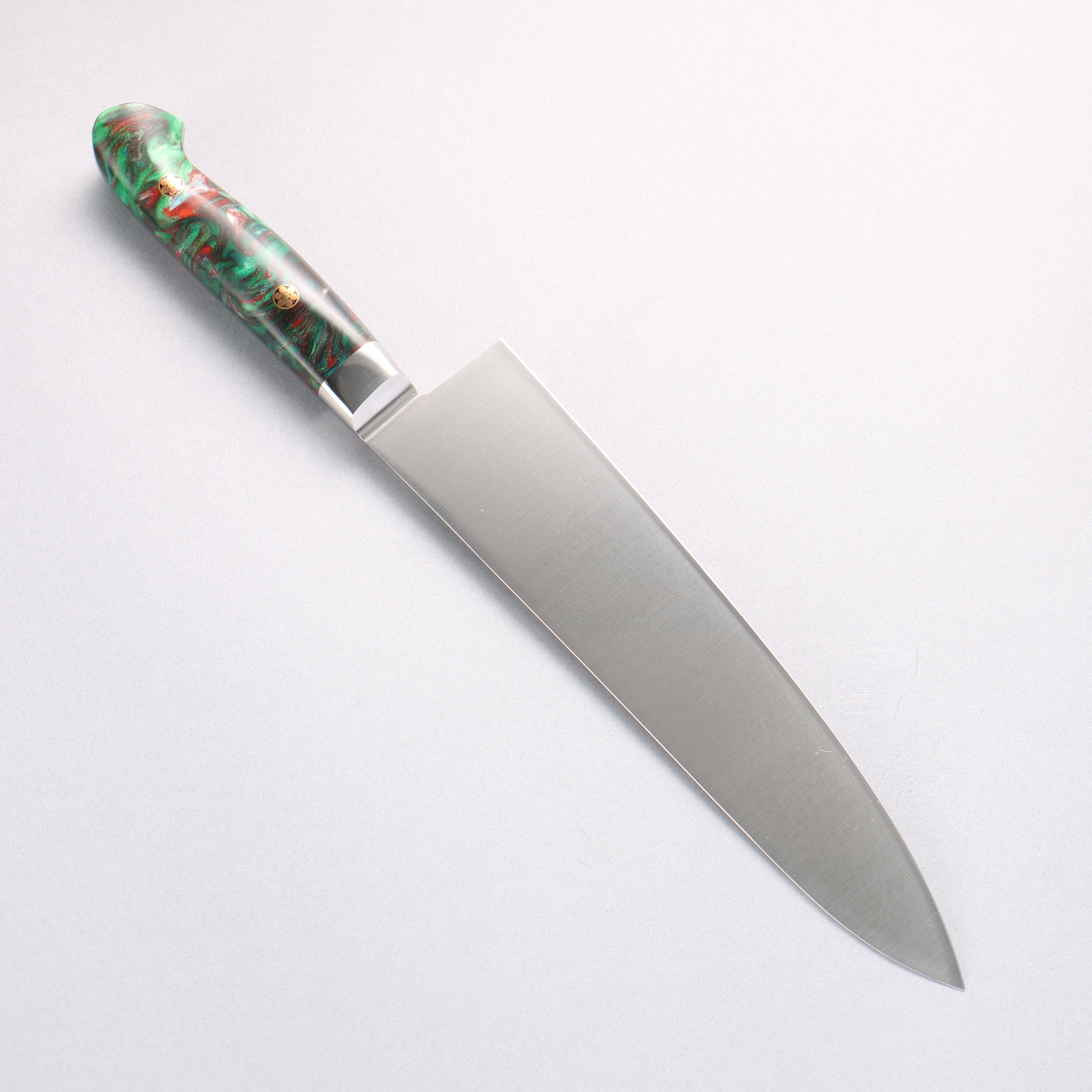 堺 孝行 大廚系列 SP 瑞典鋼 牛刀鮭魚刀型 210mm SP Type III (叢林) 握把 - 清助刃物
