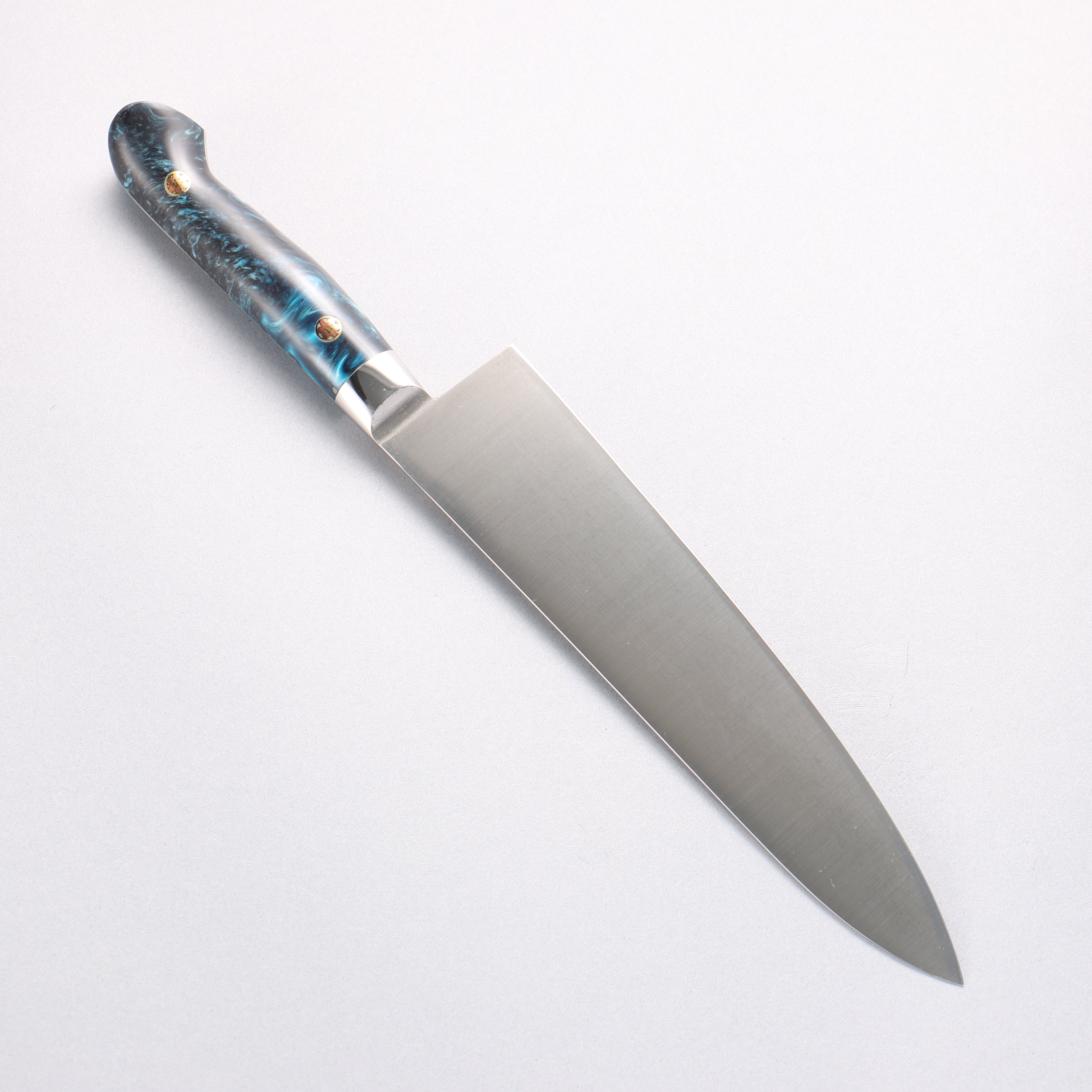 堺 孝行 大廚系列 SP 瑞典鋼 牛刀鮭魚刀型 210mm SP Type III (海洋) 握把 - 清助刃物