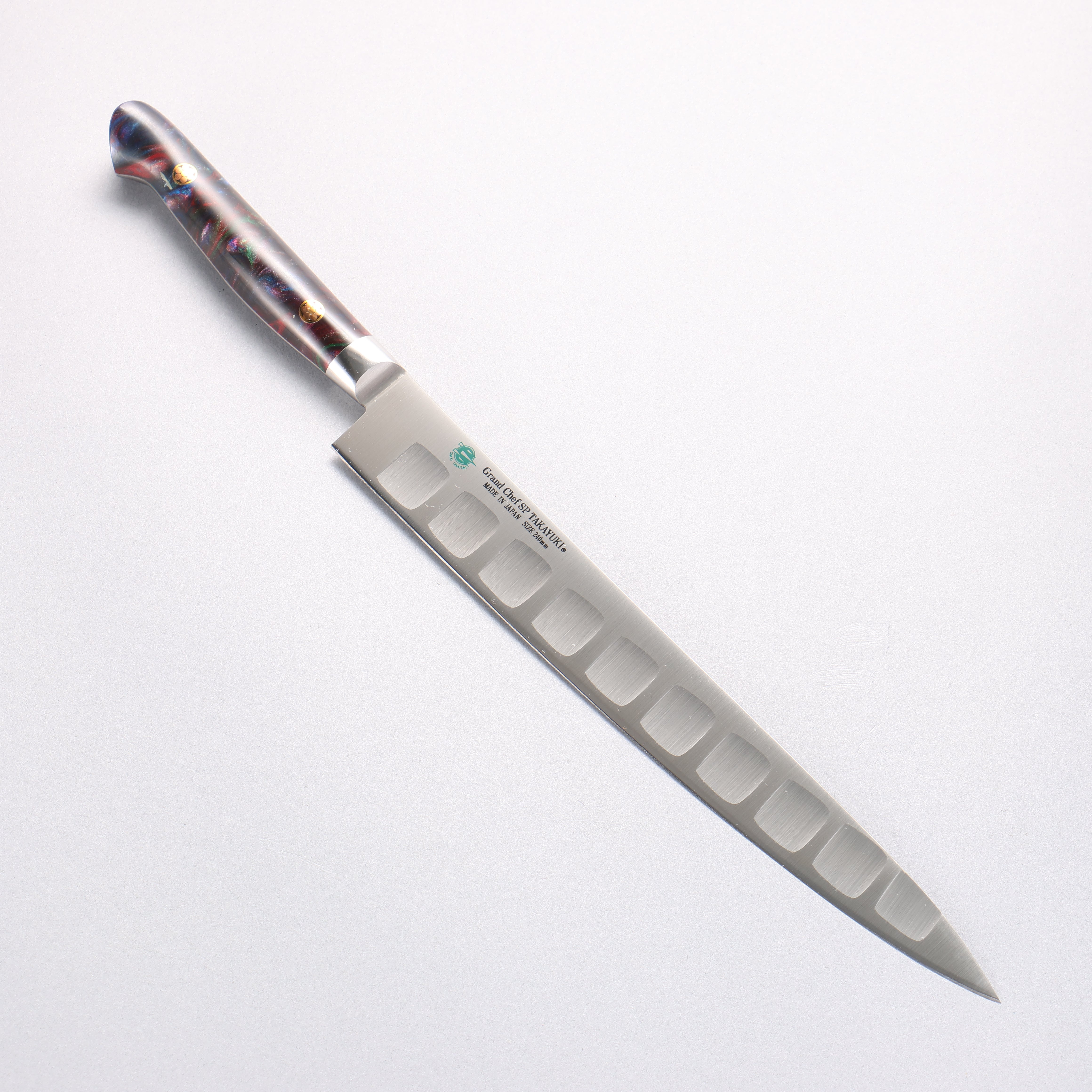 堺 孝行 大廚系列 SP 瑞典鋼 鮭魚筋引 240mm SP Type III (銀河) 握把 - 清助刃物