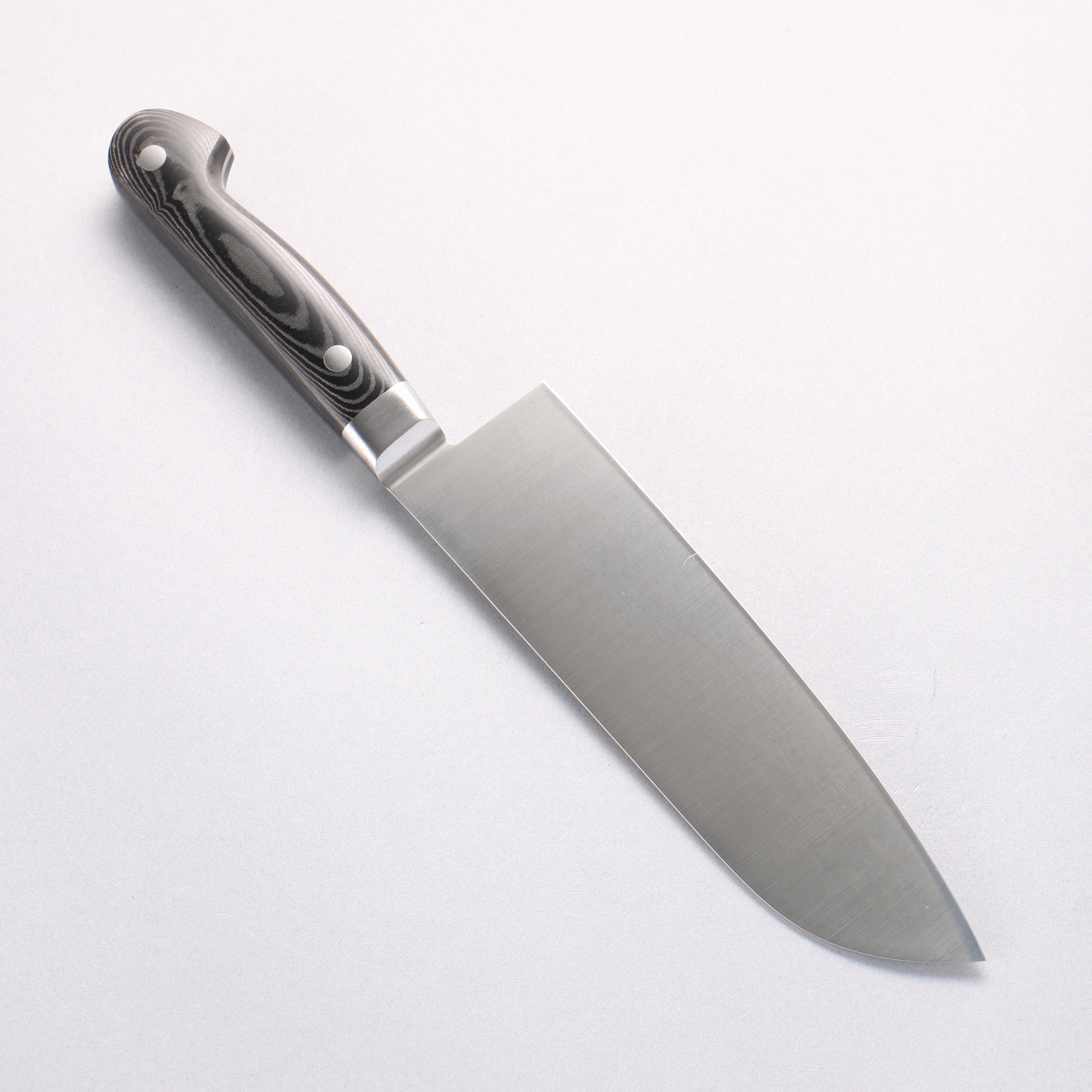 堺 孝行 大廚系列 大廚系列 瑞典鋼 三德刀 180mm 黑米卡塔（樹脂複合材料） 握把 - 清助刃物