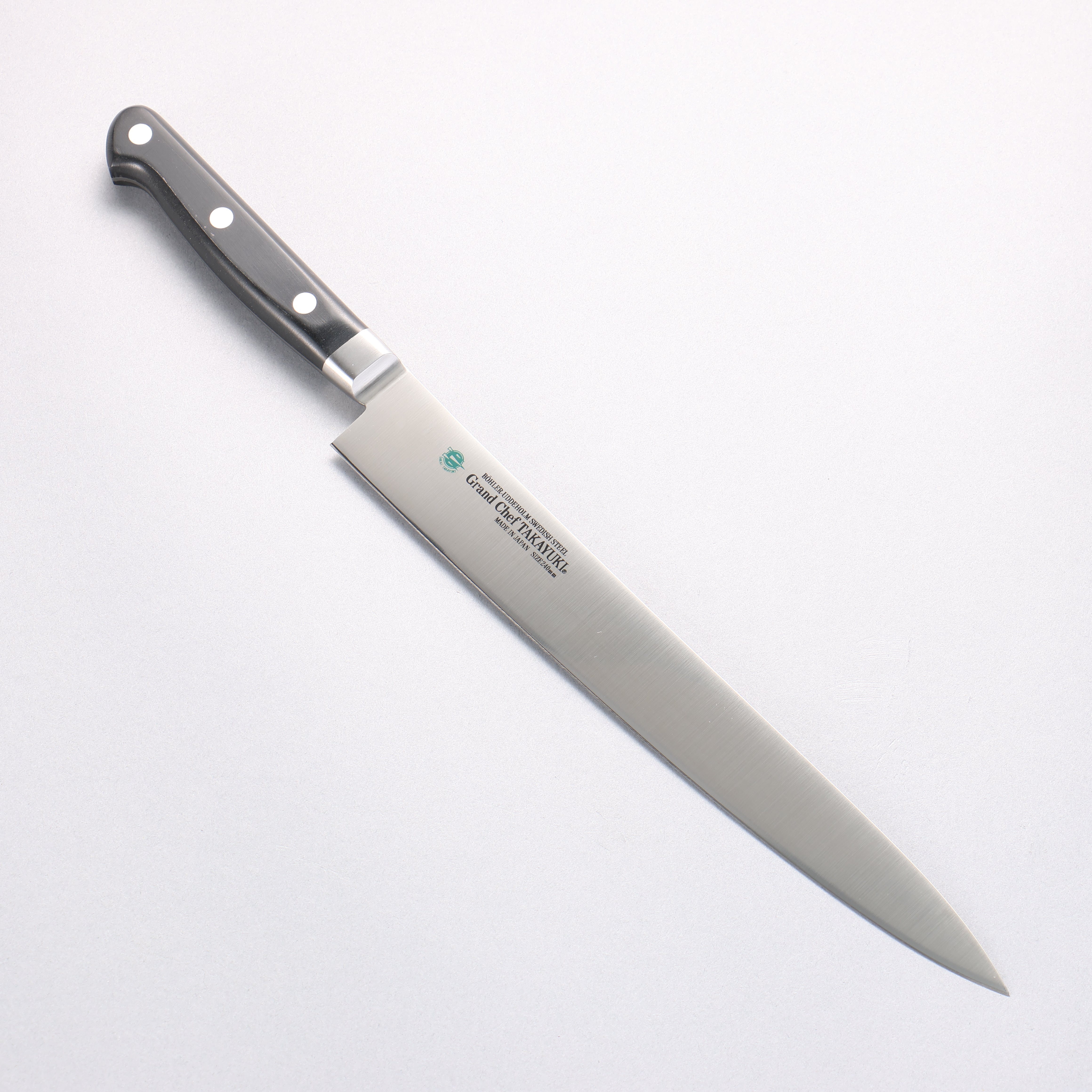 堺 孝行 大廚系列 瑞典鋼 筋引 240mm 握把 - 清助刃物