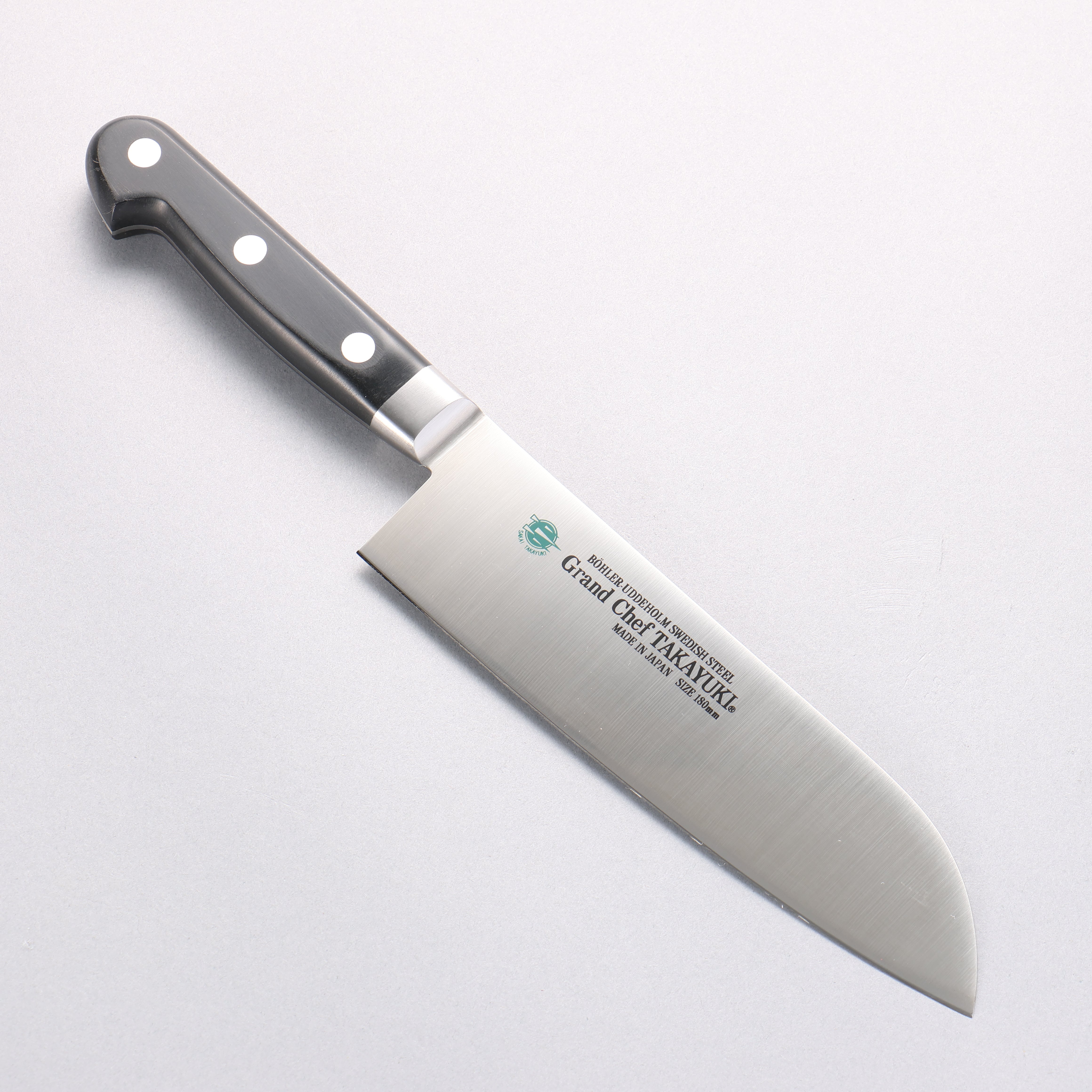 堺 孝行 大廚系列 瑞典鋼 三德刀 180mm 握把 - 清助刃物