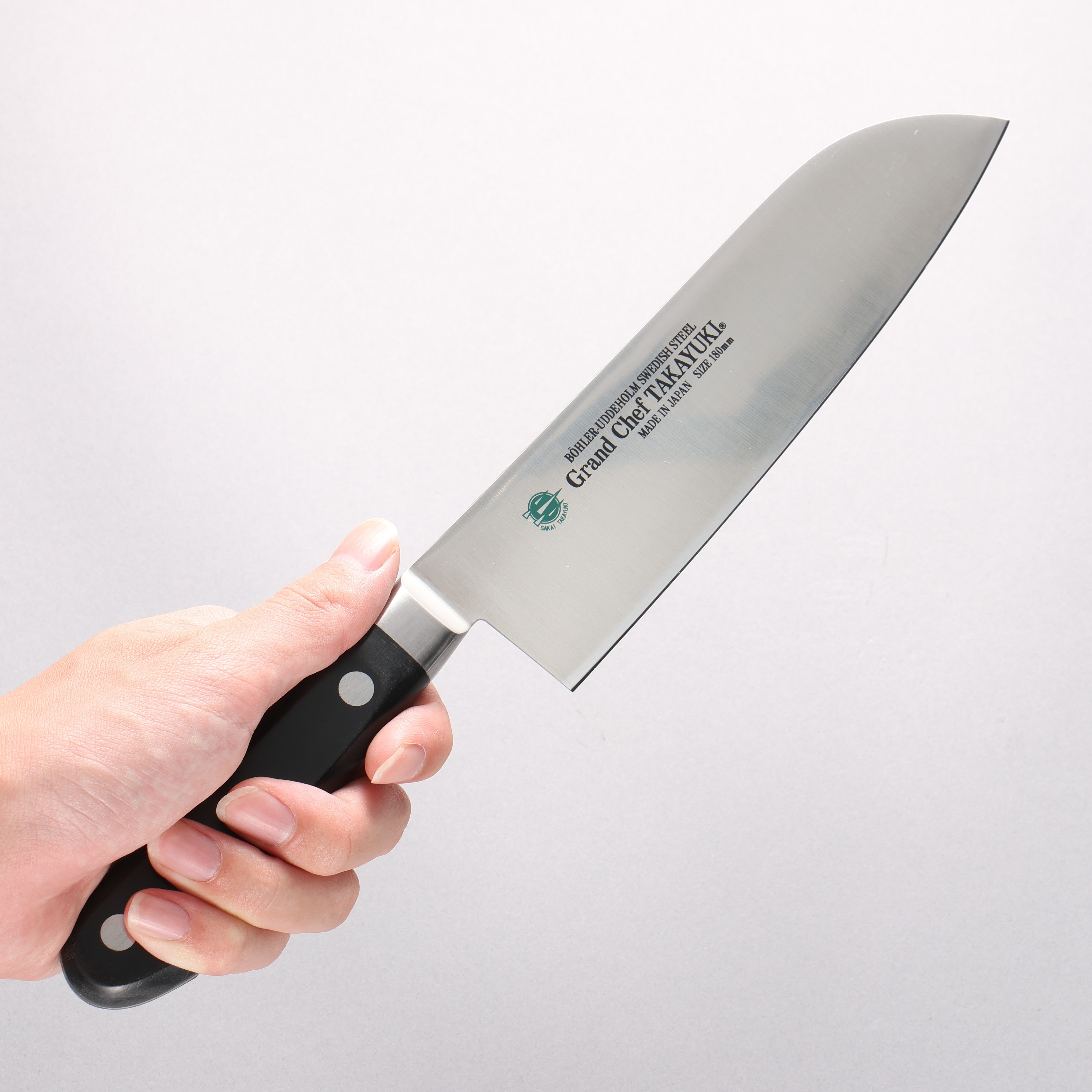 堺 孝行 大廚系列 瑞典鋼 三德刀 180mm 握把 - 清助刃物