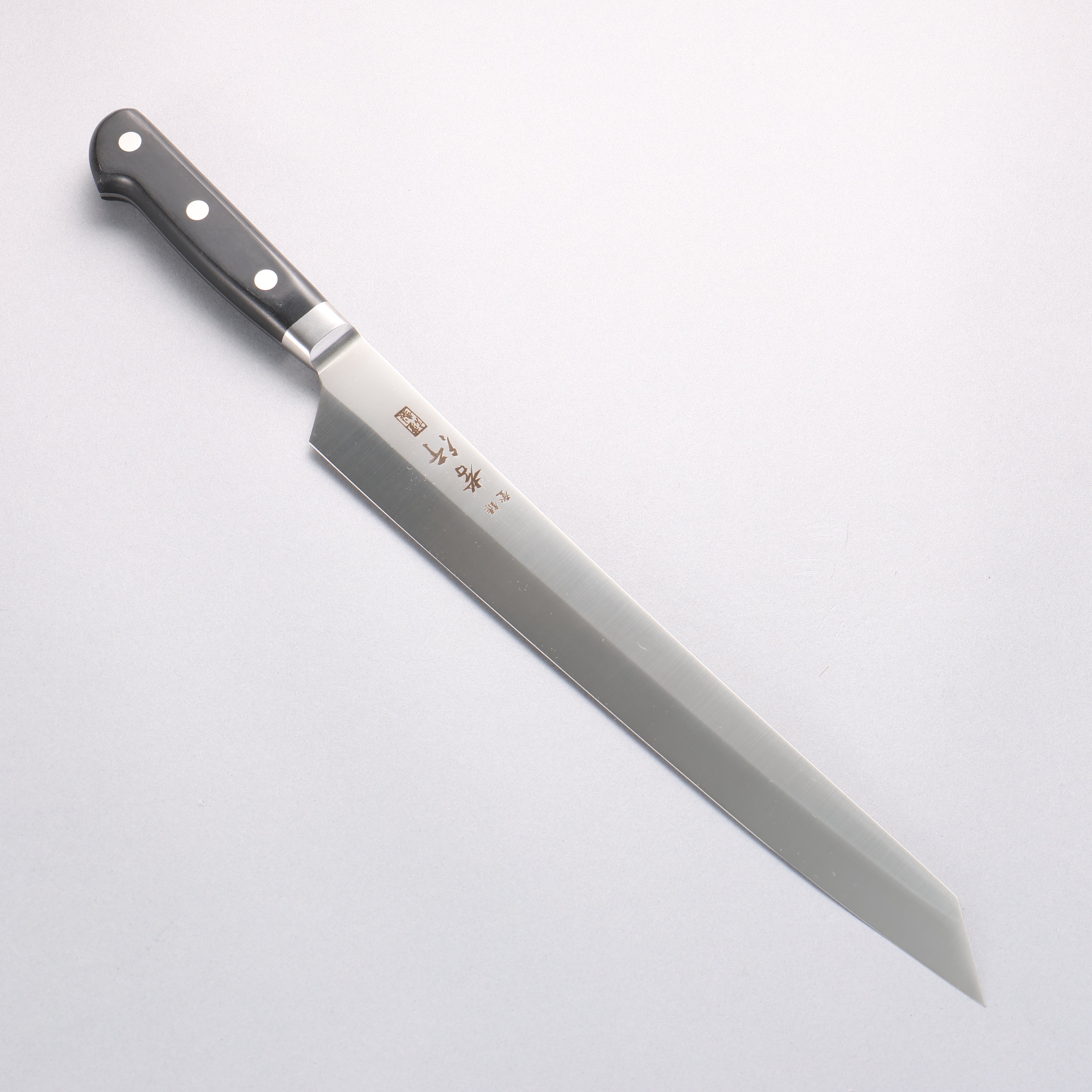 堺 孝行 大廚系列 瑞典鋼 筋引 300mm 握把 附刀鞘 - 清助刃物