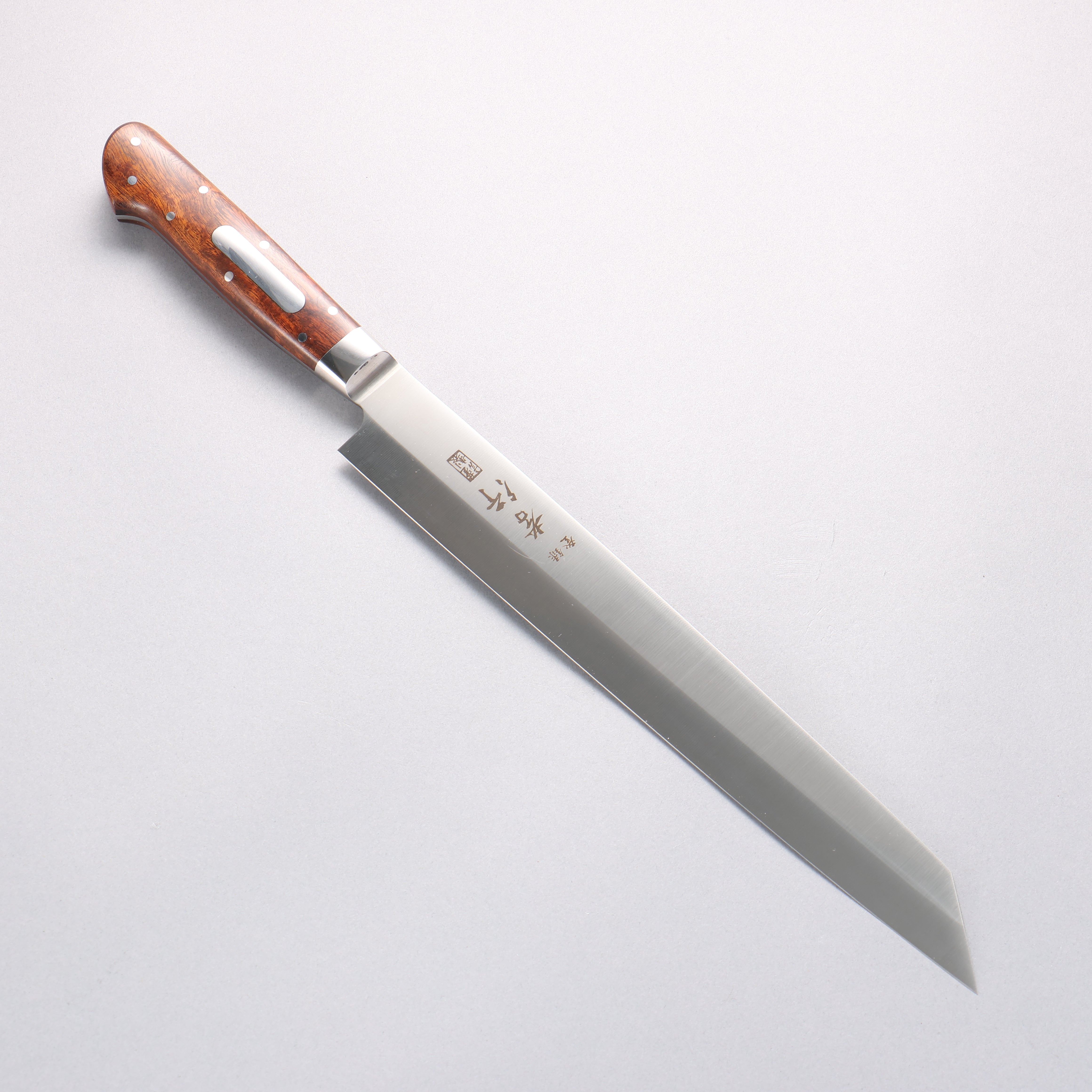 堺 孝行 大廚系列 瑞典鋼 切付柳刃 260mm 沙漠鐵木（杉原型） 握把 附刀鞘 - 清助刃物