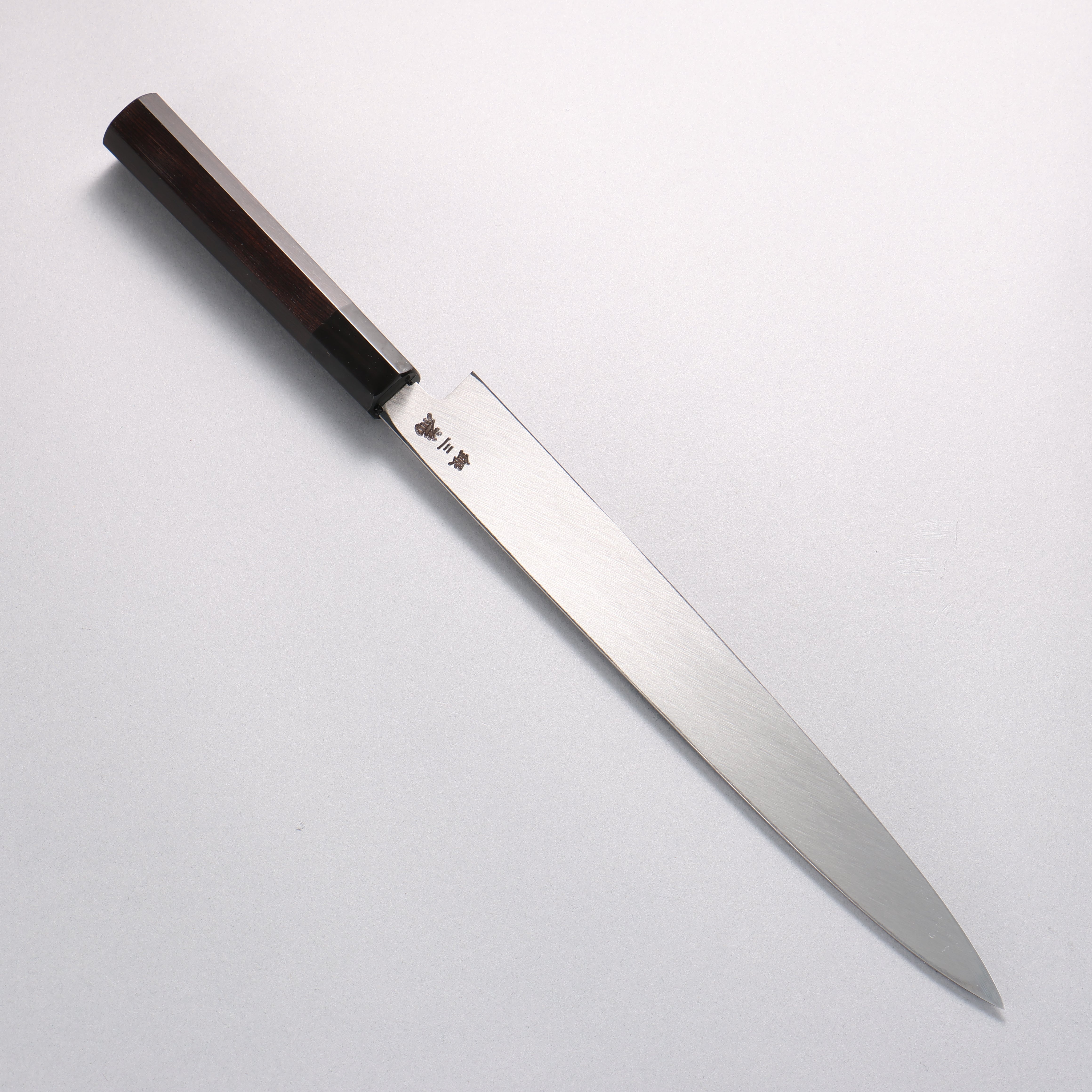堺 孝行 銀三鋼 柳刃 270mm 黑檀 (口輪：黑水牛角) 握把 - 清助刃物