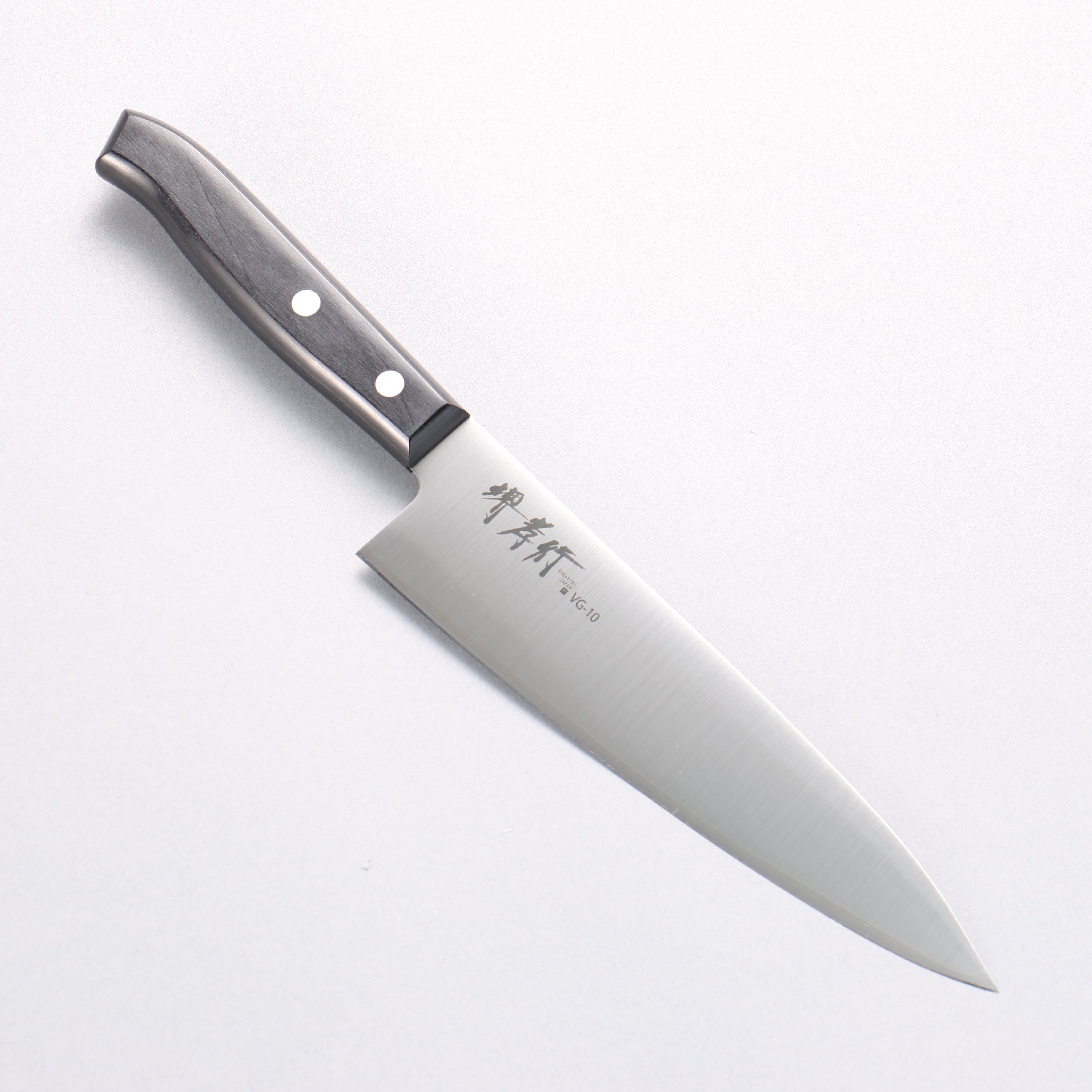 堺 孝行 Sumire VG10 牛刀 180mm 黑合成木 握把 - 清助刃物