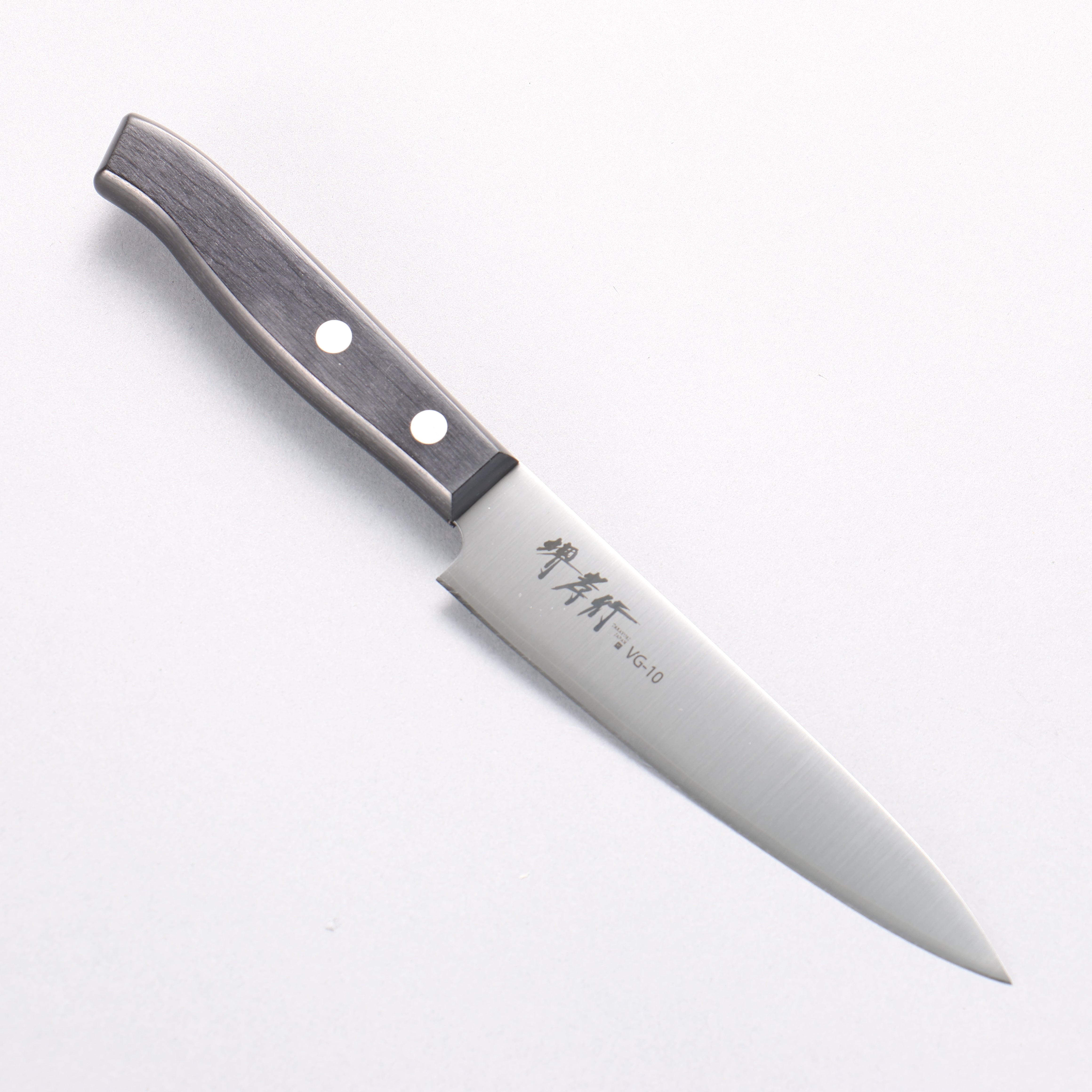 堺 孝行 Sumire VG10 多用途小刀 130mm 黑合成木 握把 - 清助刃物