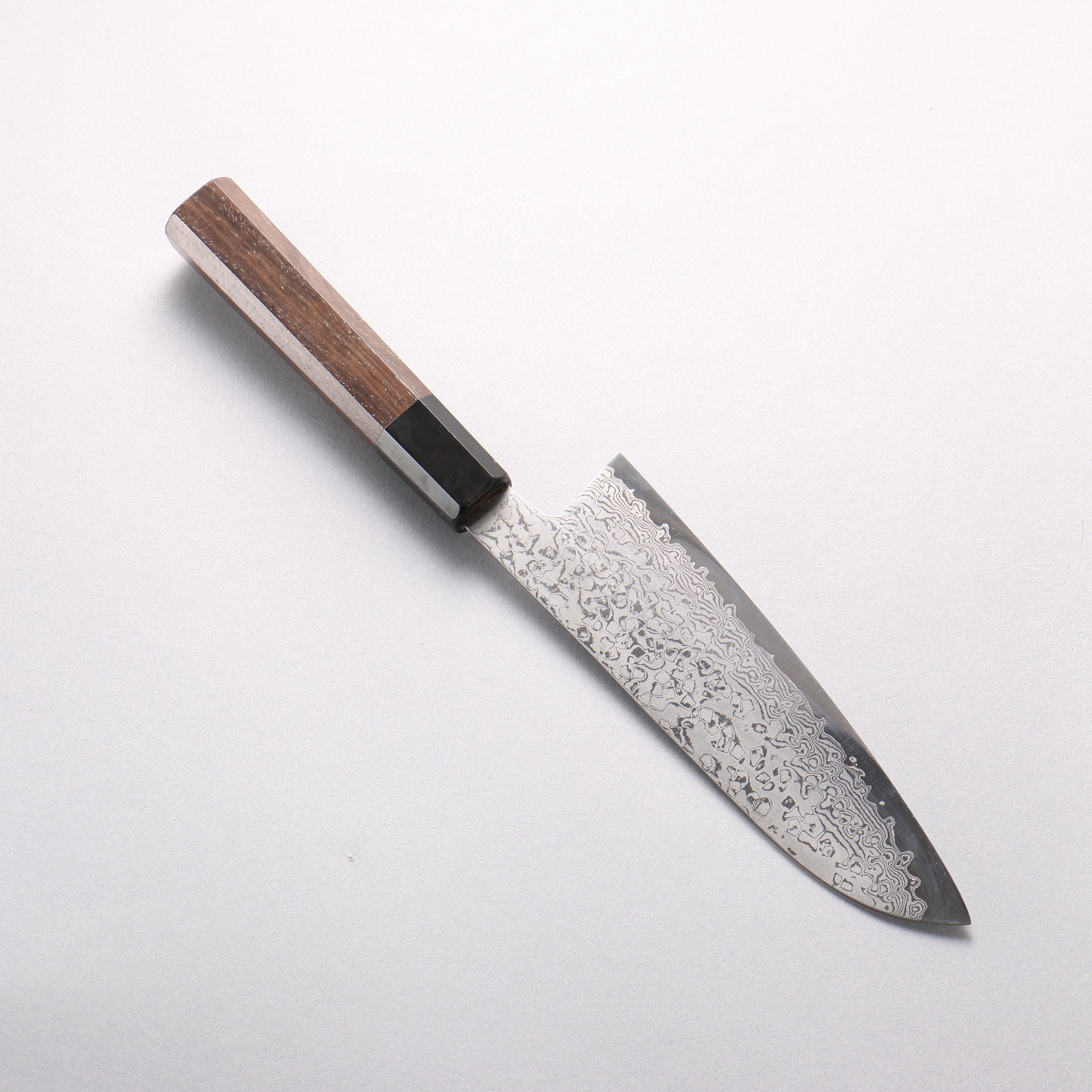 田中 誠貴 VG10 17層 大馬士革紋 三德刀 165mm 核桃木 握把 - 清助刃物
