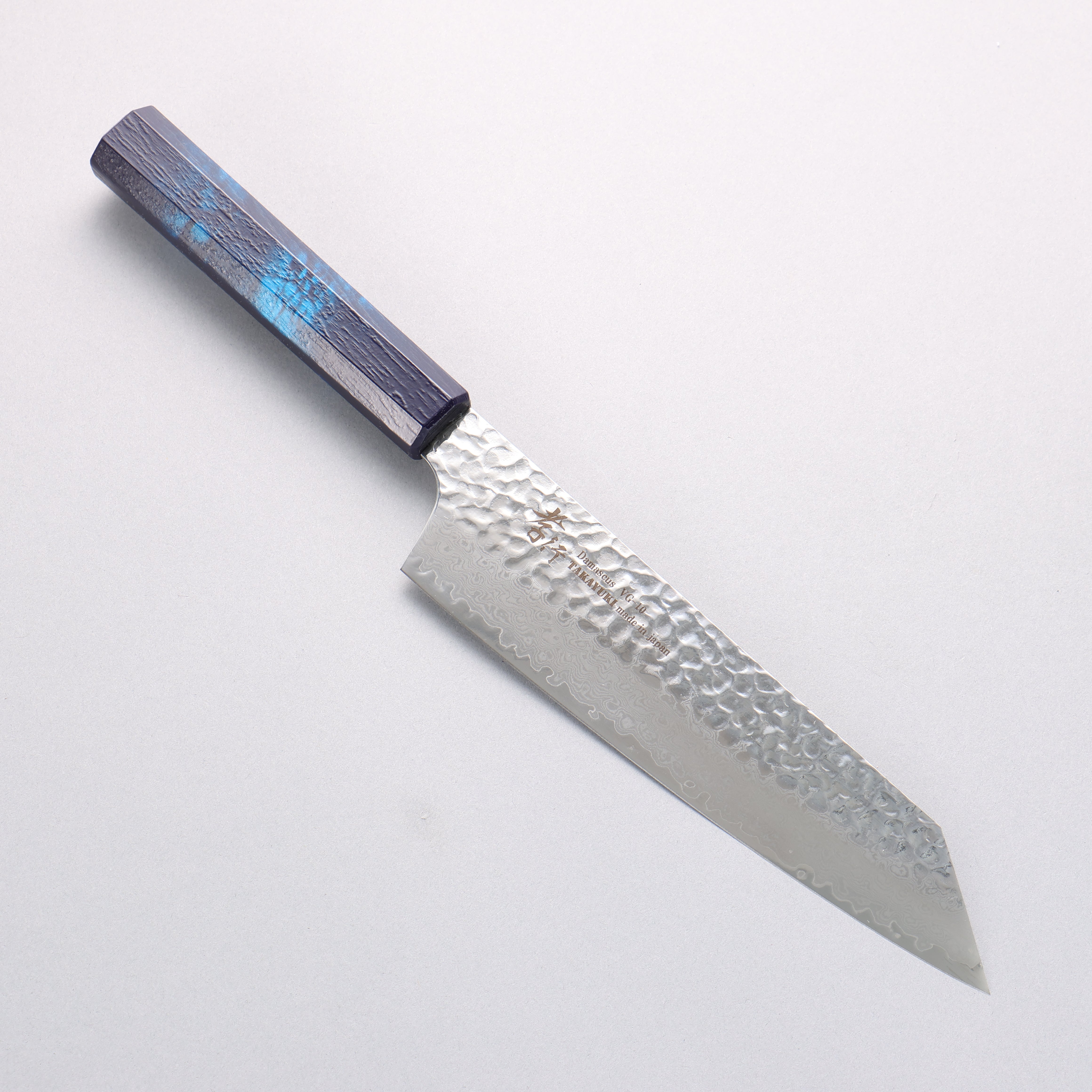 堺 孝行 七色 VG10 33層 劍型牛刀 190mm ABS 樹脂（群青玳瑁） 握把 - 清助刃物