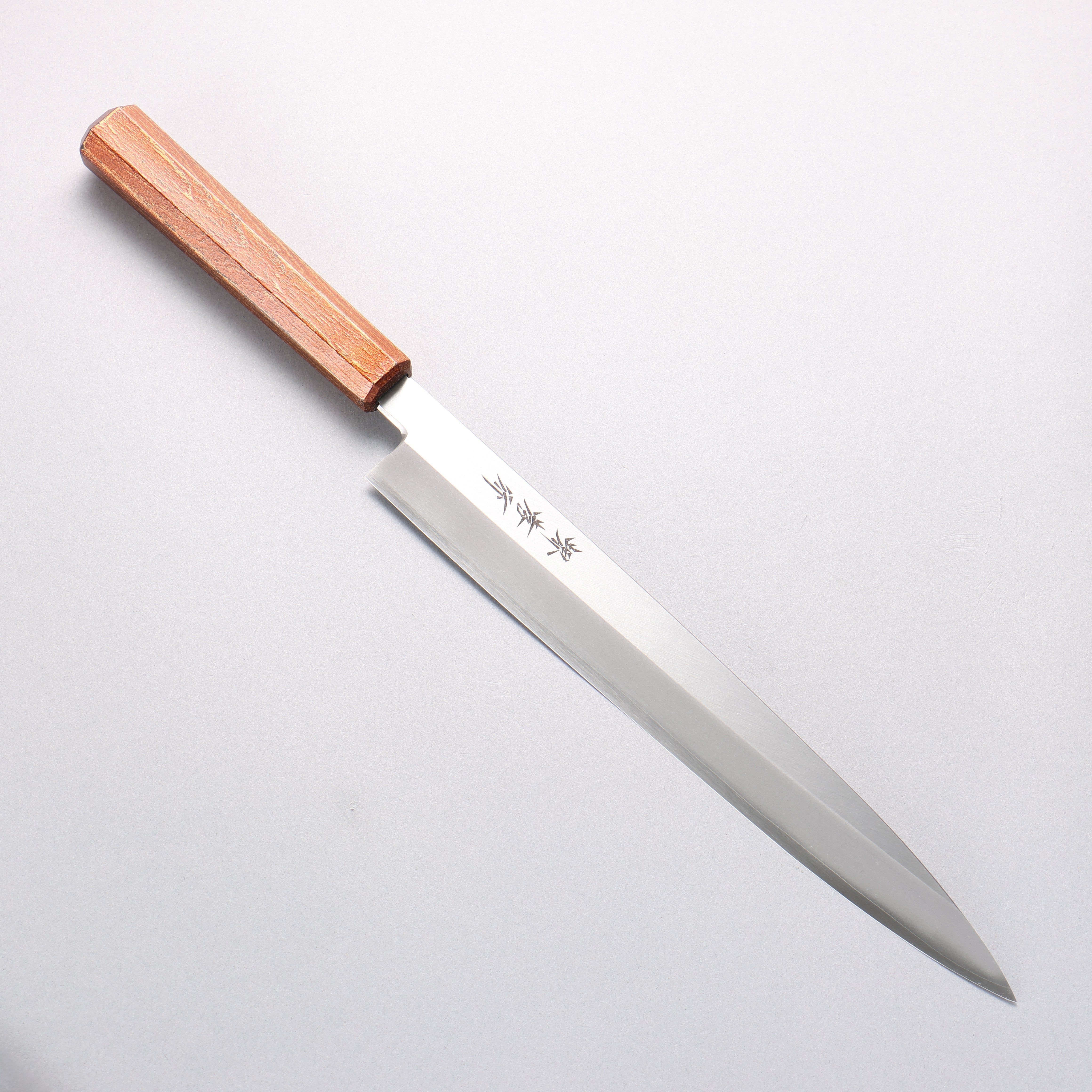 堺 孝行 七色 INOX 鉬鋼 柳刃 270mm ABS 樹脂（復古金）握把 - 清助刃物