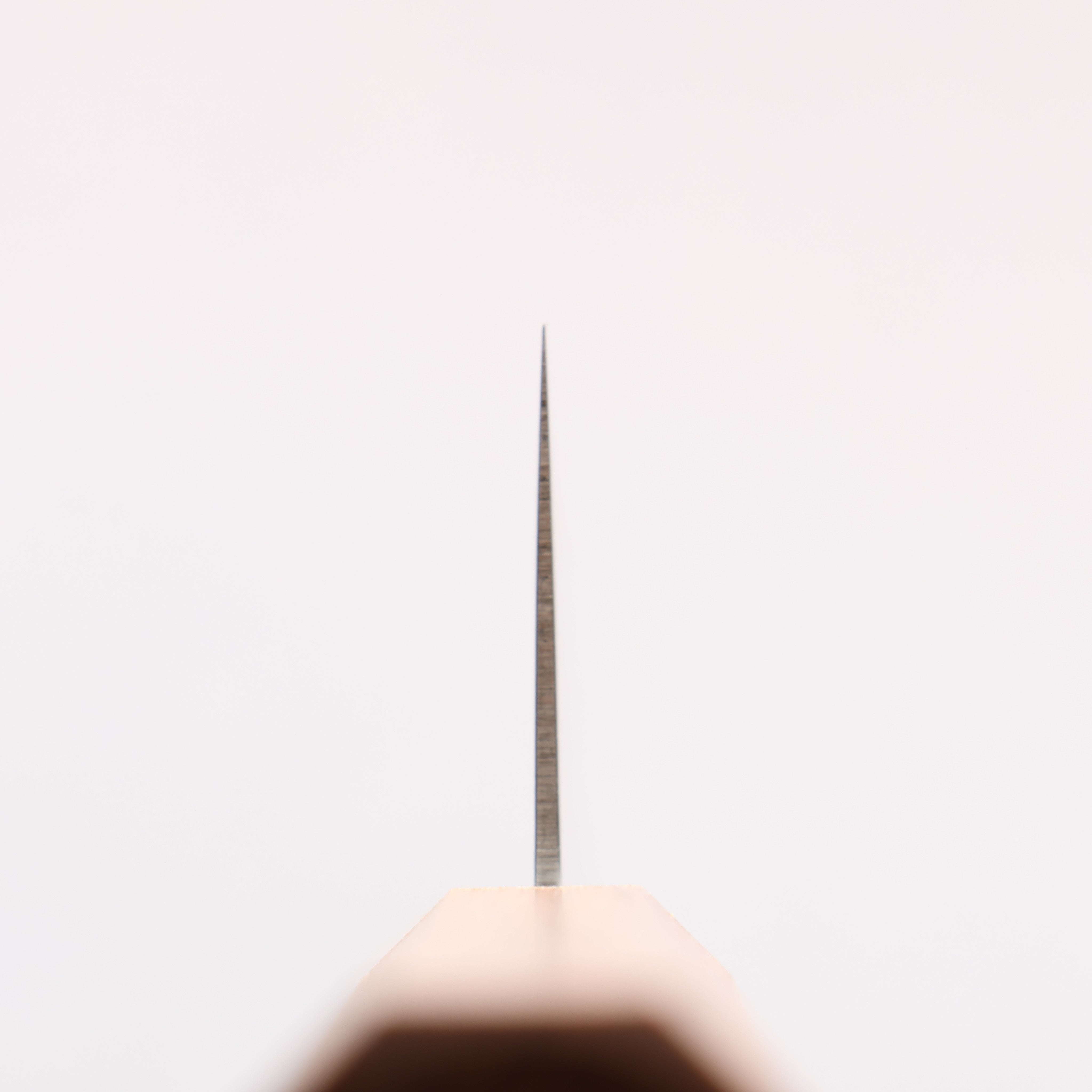 清助 ZA-18 大馬士革紋 打磨處理 三德刀 180mm 白橡木 握把 - 清助刃物