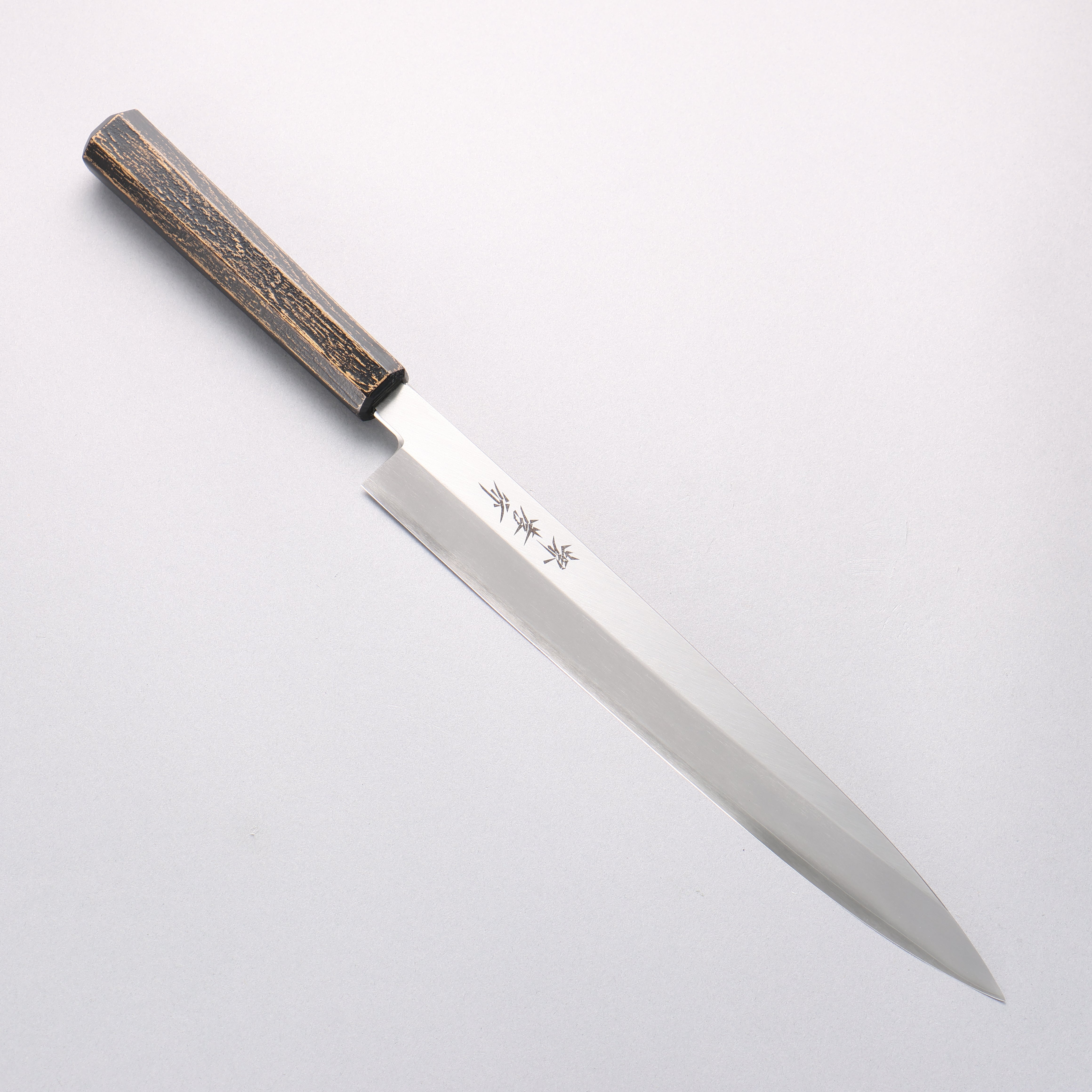 堺 孝行 七色 INOX 鉬鋼 柳刃 270mm ABS 樹脂（墨金）握把 - 清助刃物