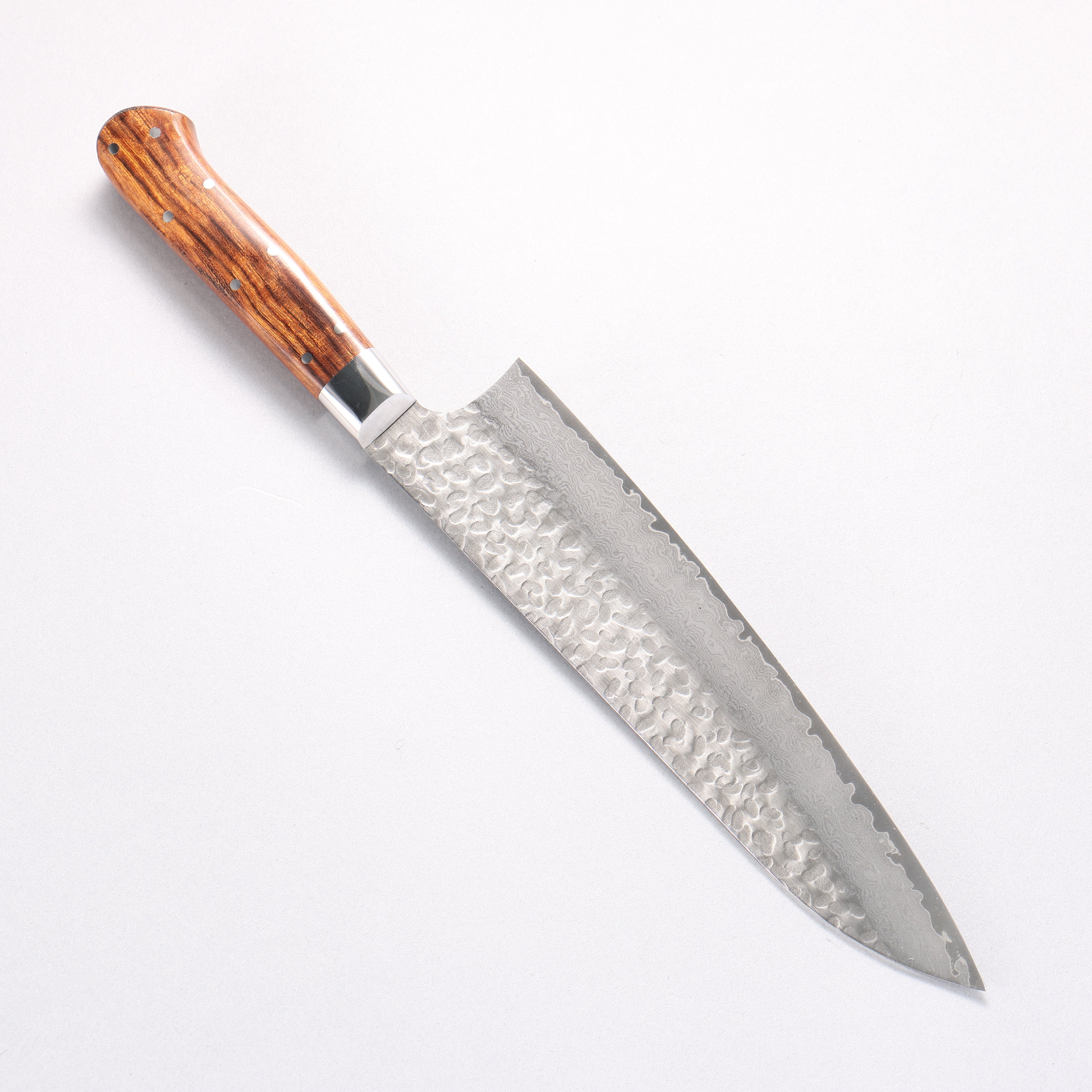 堺 孝行 VG10 33層 大馬士革紋 牛刀 210mm 沙漠鐵木（杉原型） 握把 - 清助刃物