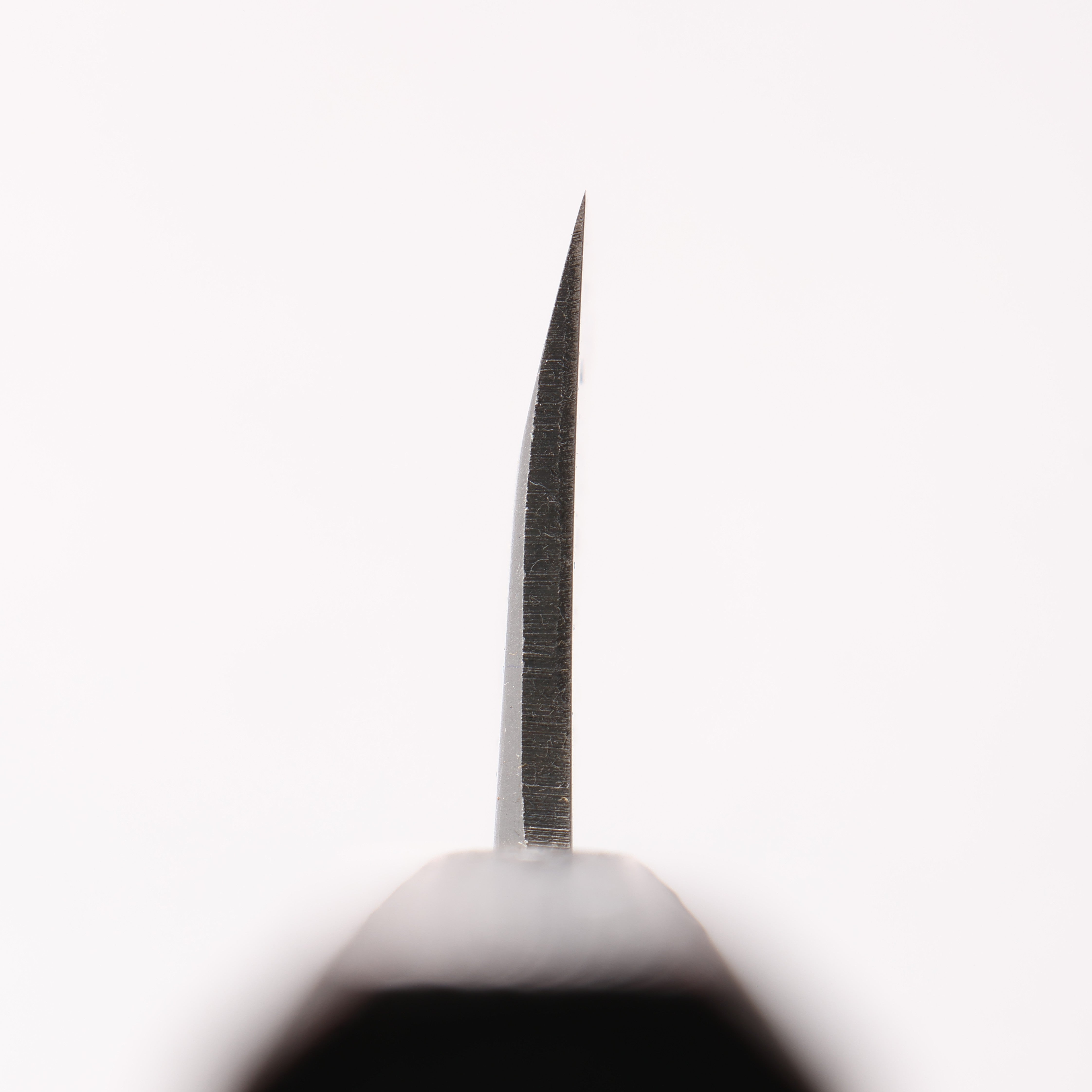 北岡 英雄 白鋼二號 大馬士革紋 身卸出刃 日本刀 195mm 櫟木黑銀漆塗 握把 - 清助刃物