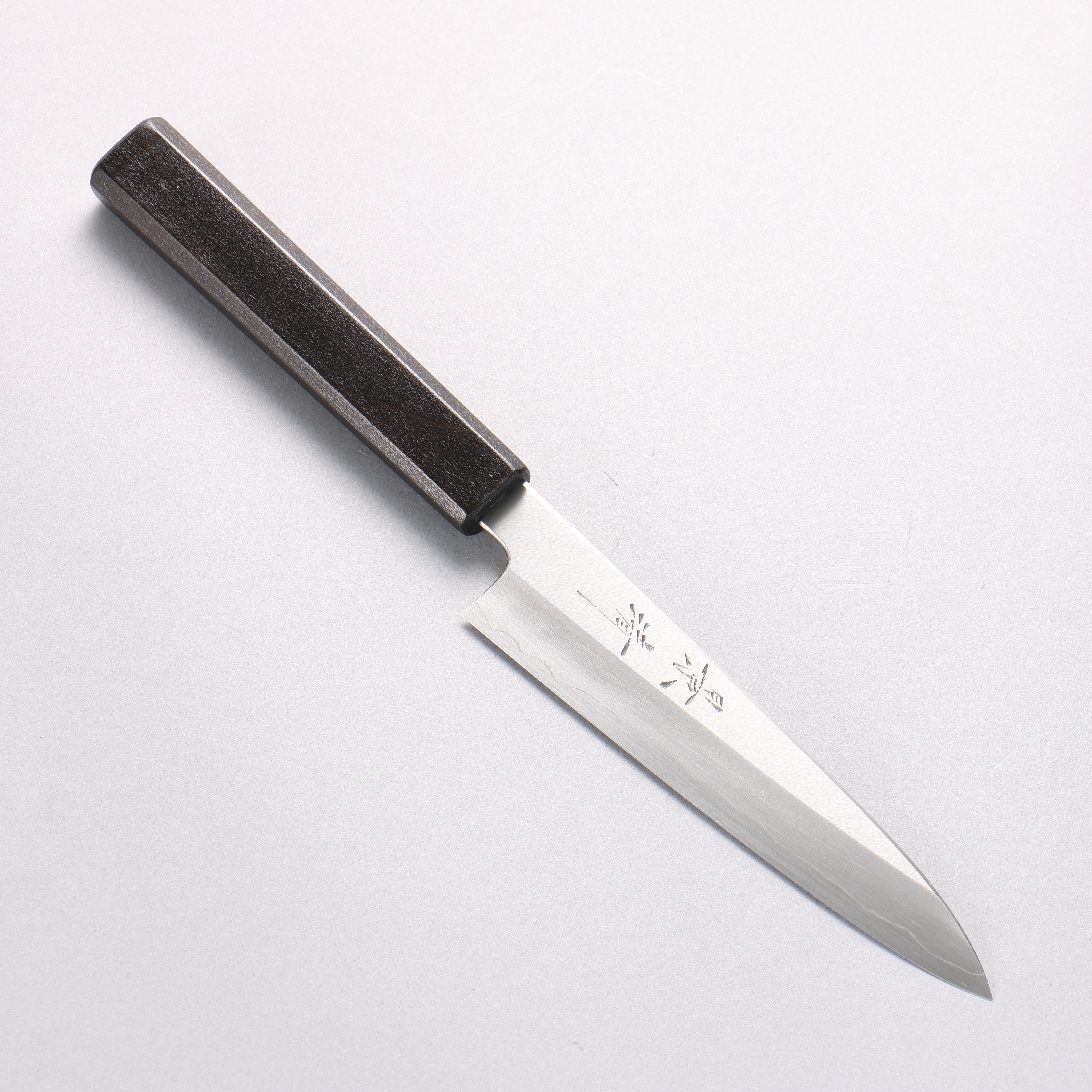 景清 銀三鋼 多用途小刀 150mm 黑漆塗 (木蘭) 握把 - 清助刃物