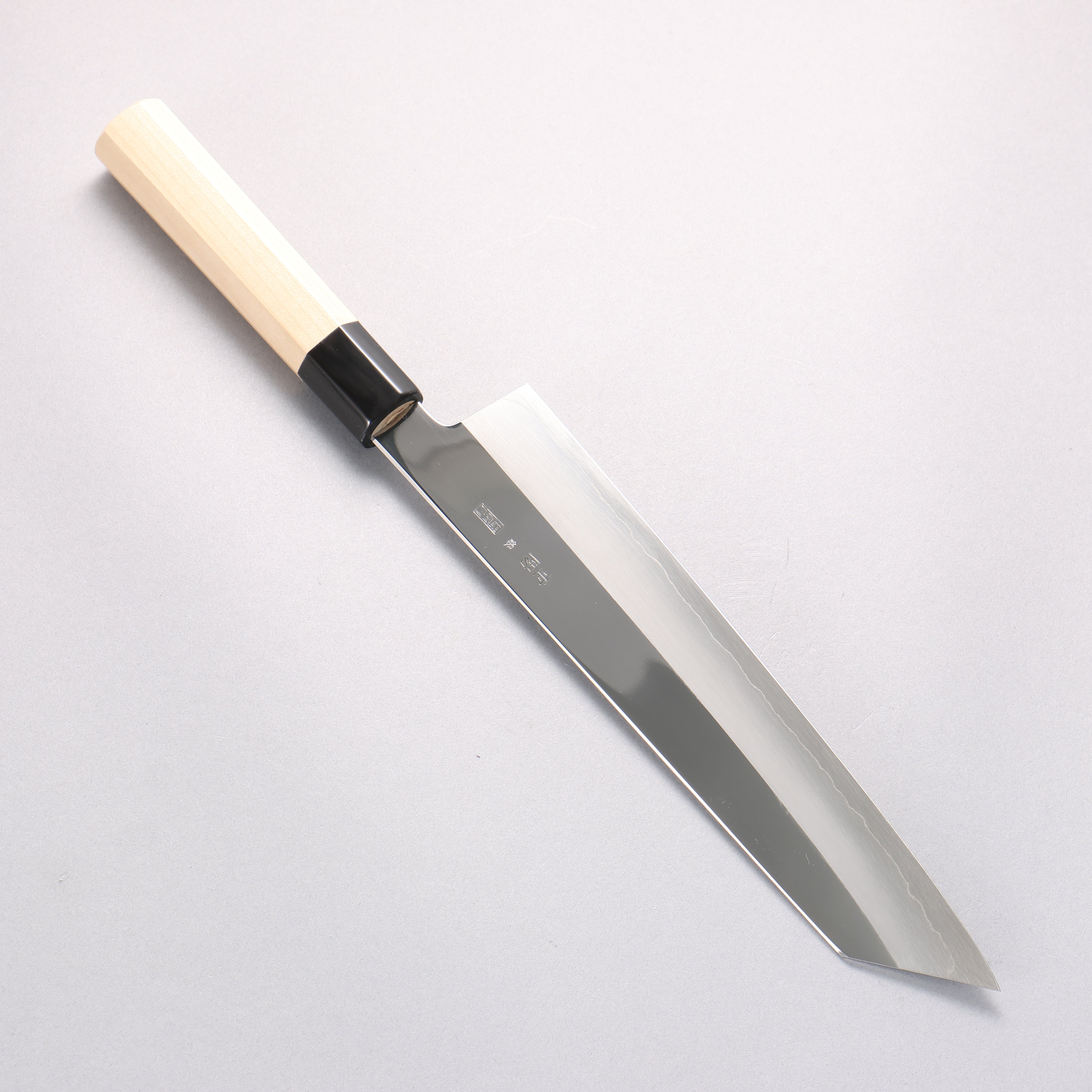 重陽 銀三鋼 鏡面處理 切付牛刀 240mm 木蘭握把 - 清助刃物