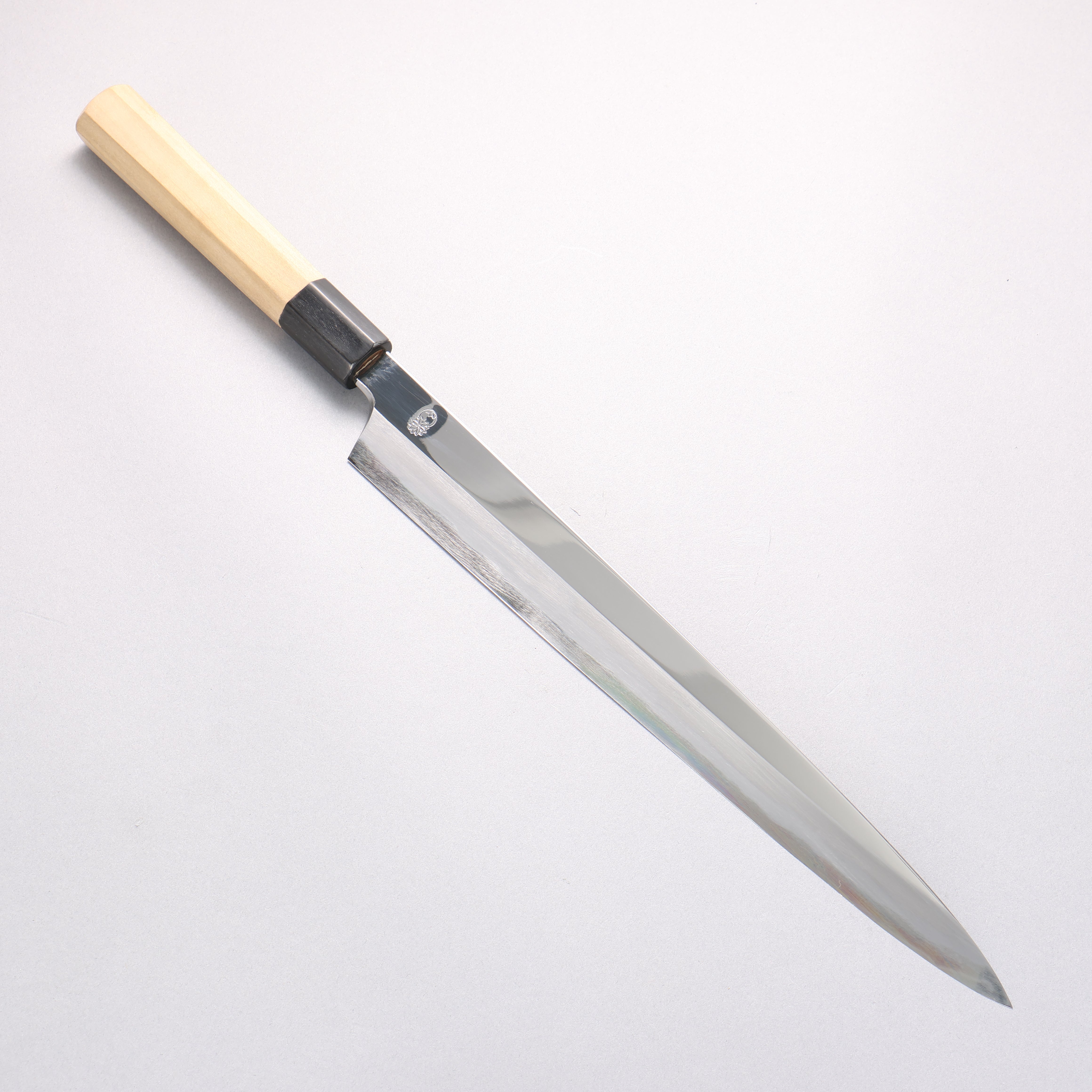 重陽 白鋼 鏡面處理 柳刃 300mm 握把 - 清助刃物
