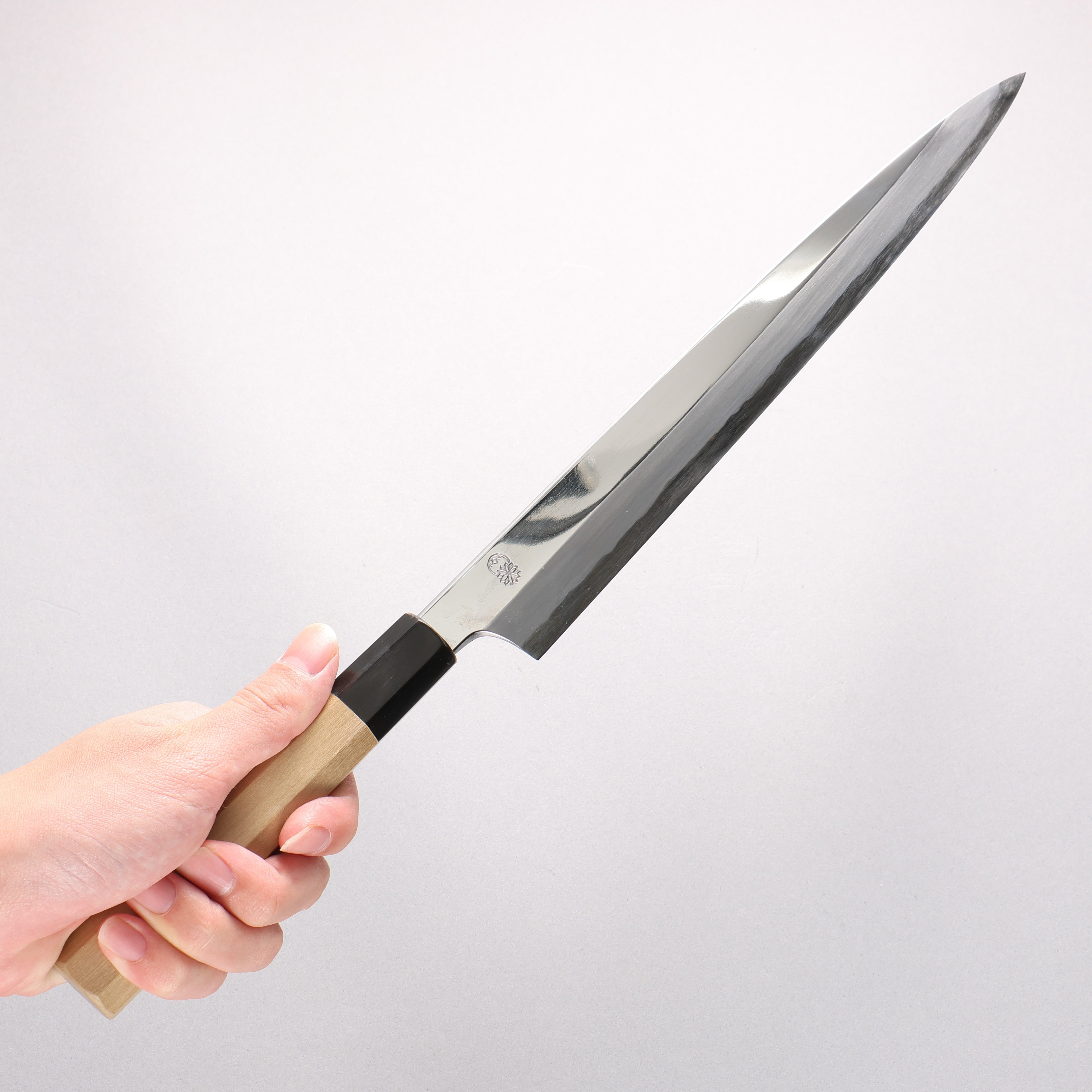 重陽 白鋼 鏡面處理 柳刃 270mm - 清助刃物