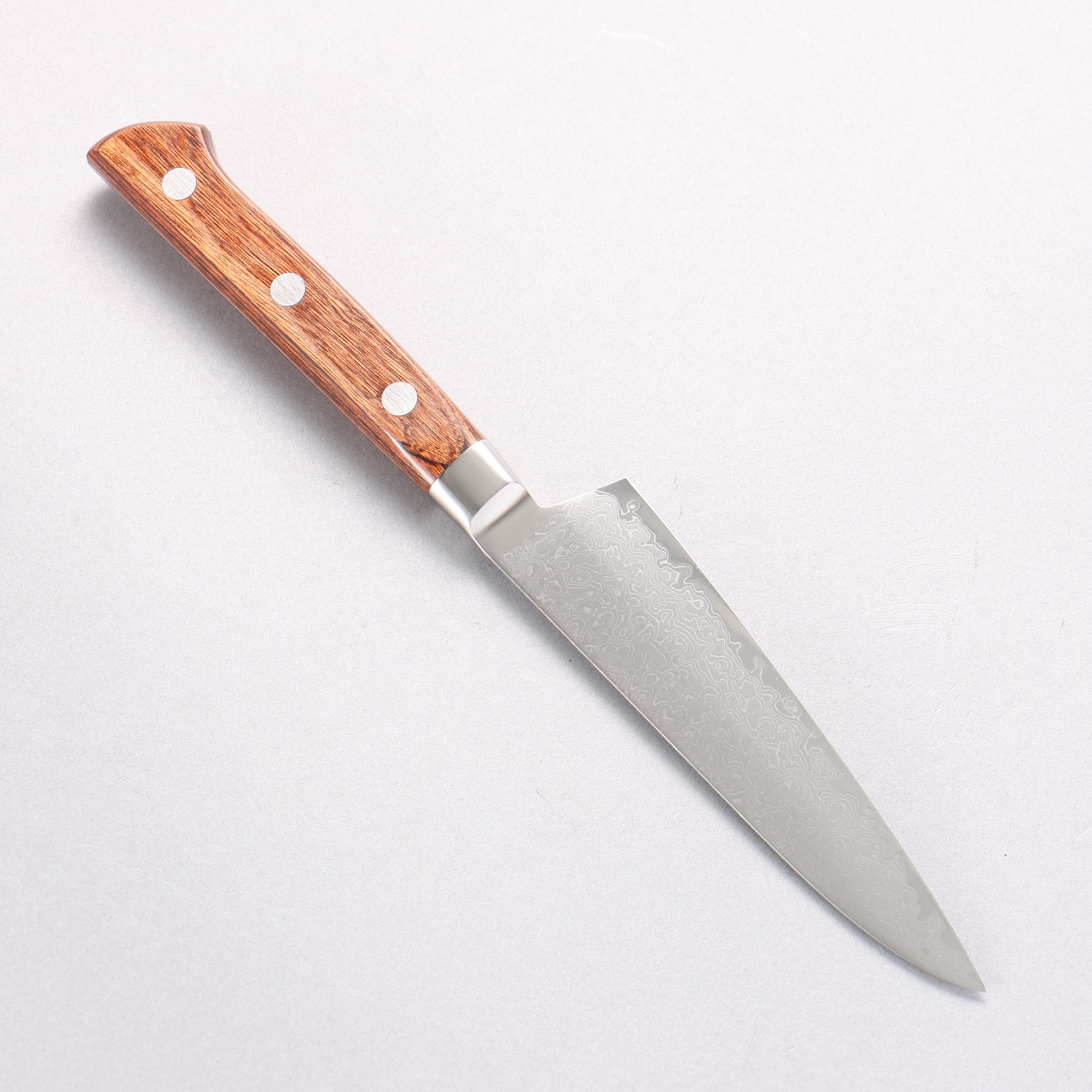 玉鋼 響十 63層 大馬士革紋 多用途小刀 120mm KP-1108 - 清助刃物
