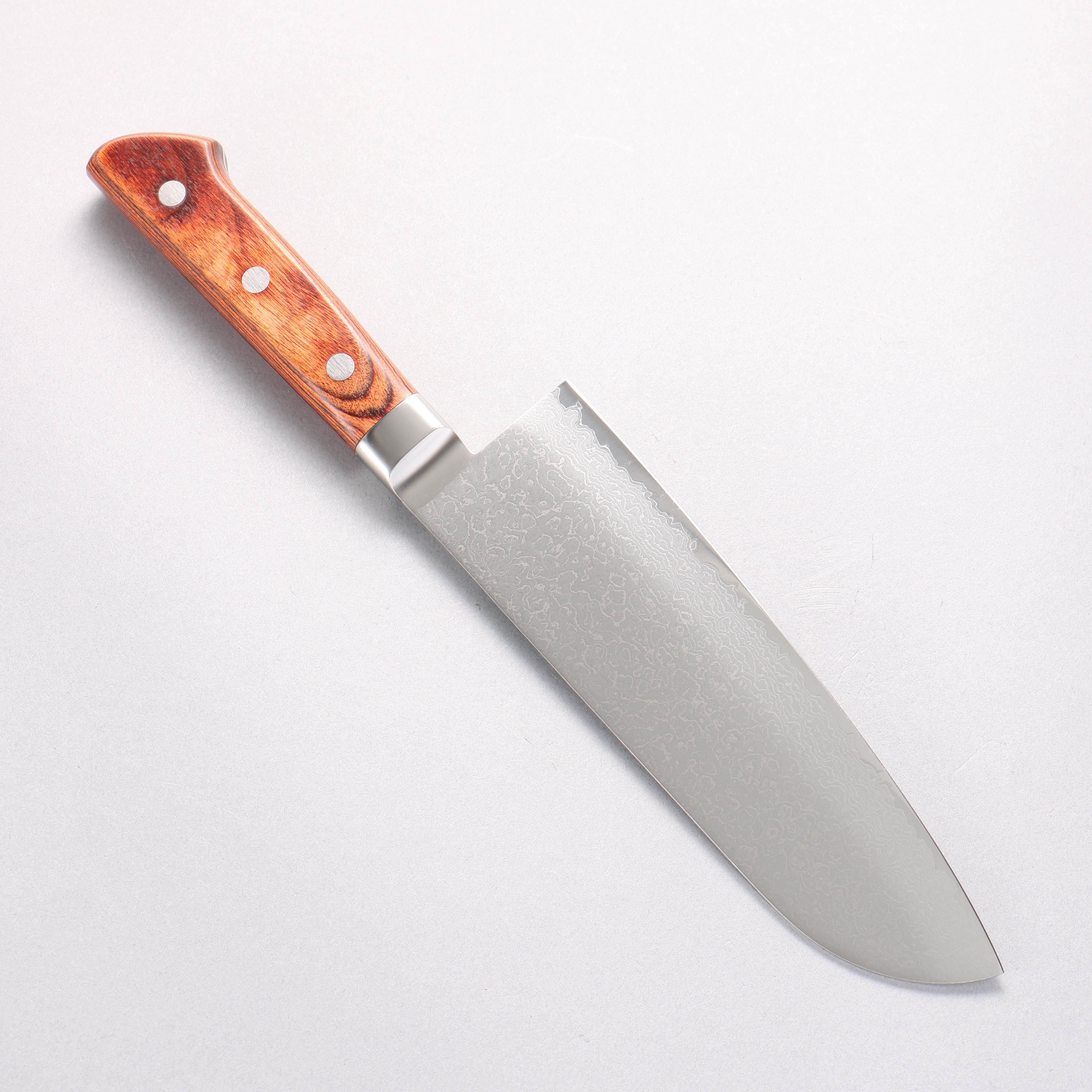 玉鋼 響十 63層 大馬士革紋 三德刀 175mm KP-1114 - 清助刃物