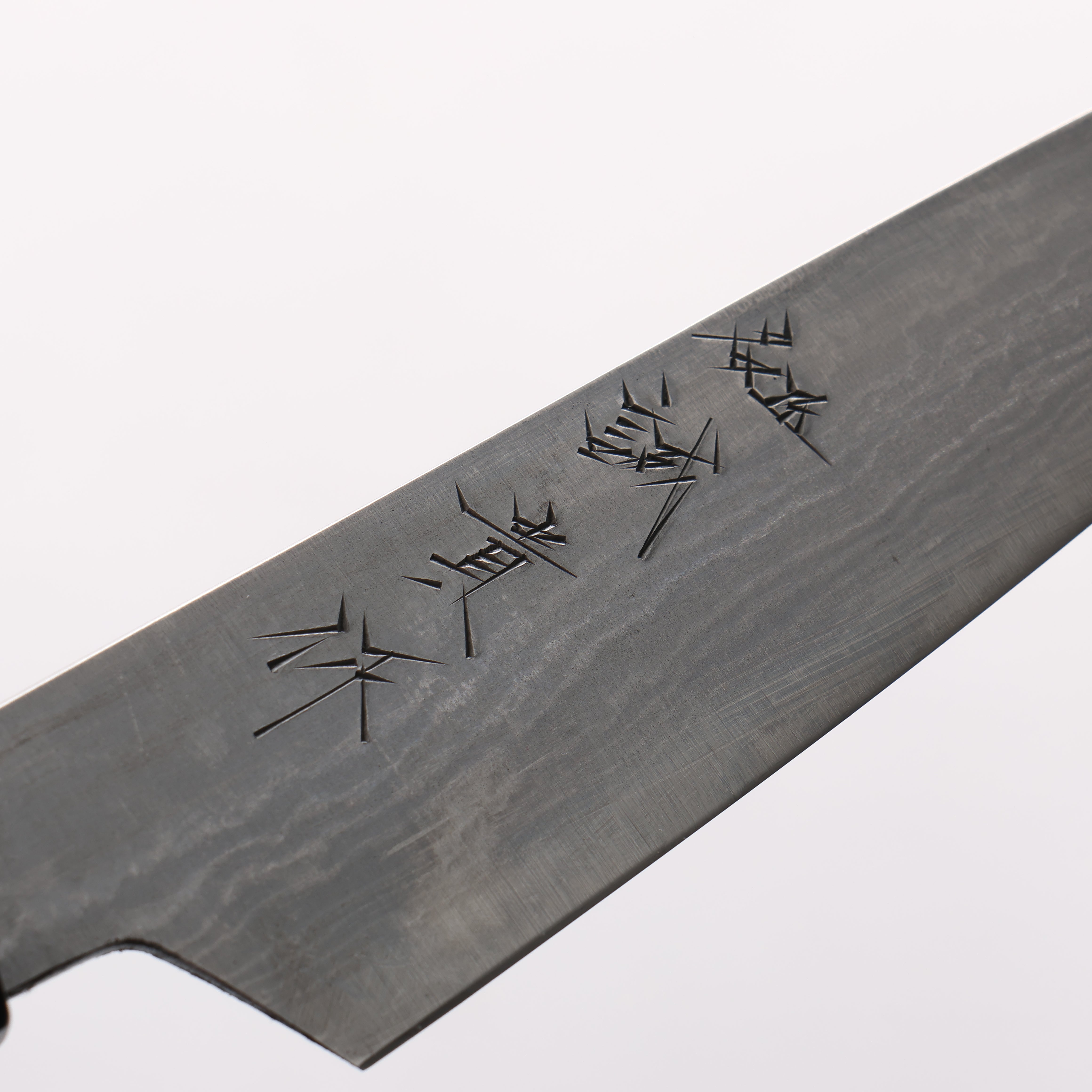 田中 誠貴 青鋼二號 大馬士革紋 多用途小刀 120mm 核桃木 握把 - 清助刃物