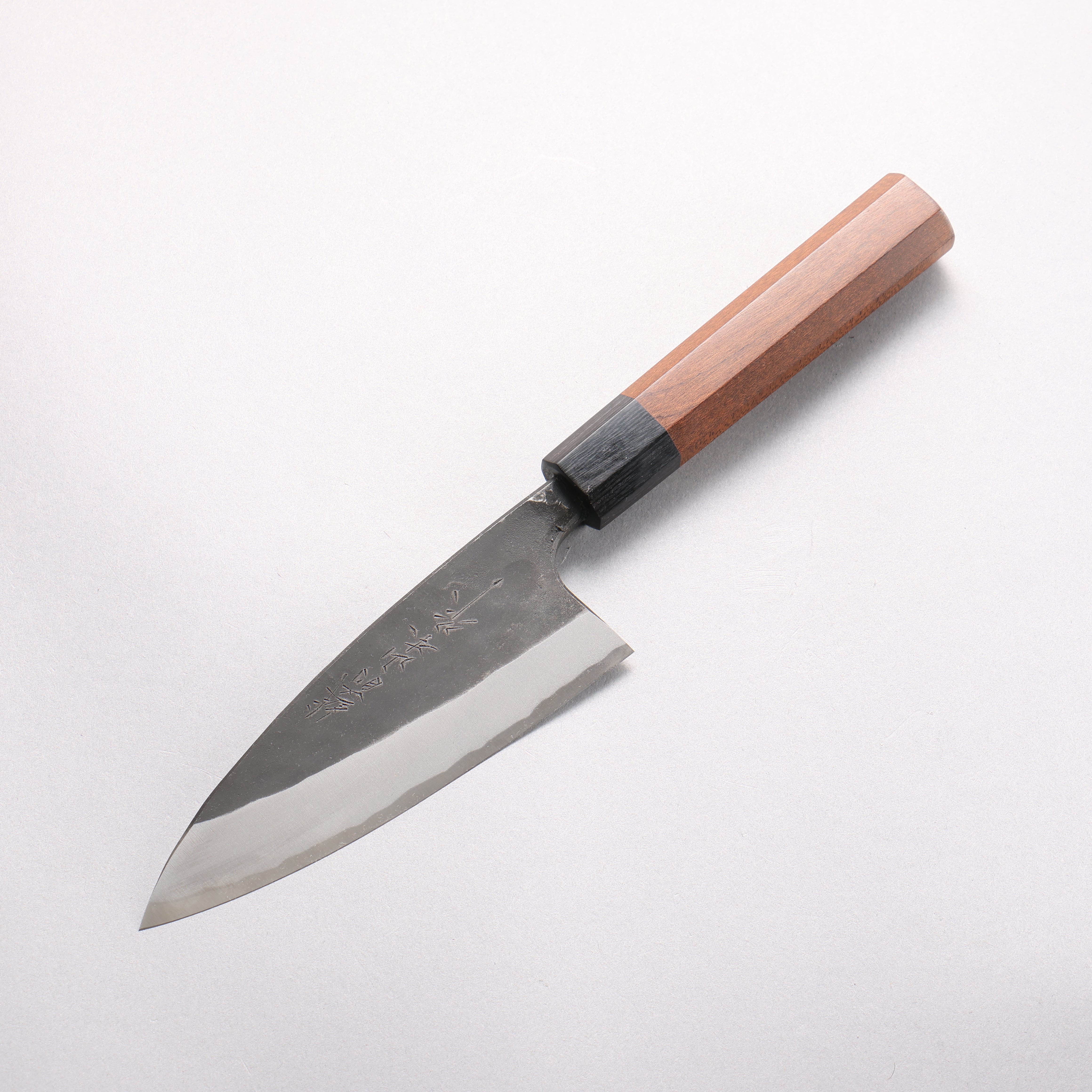 山本 直 白鋼二號 黑打 兩出刃 135mm Kebony 握把 - 清助刃物