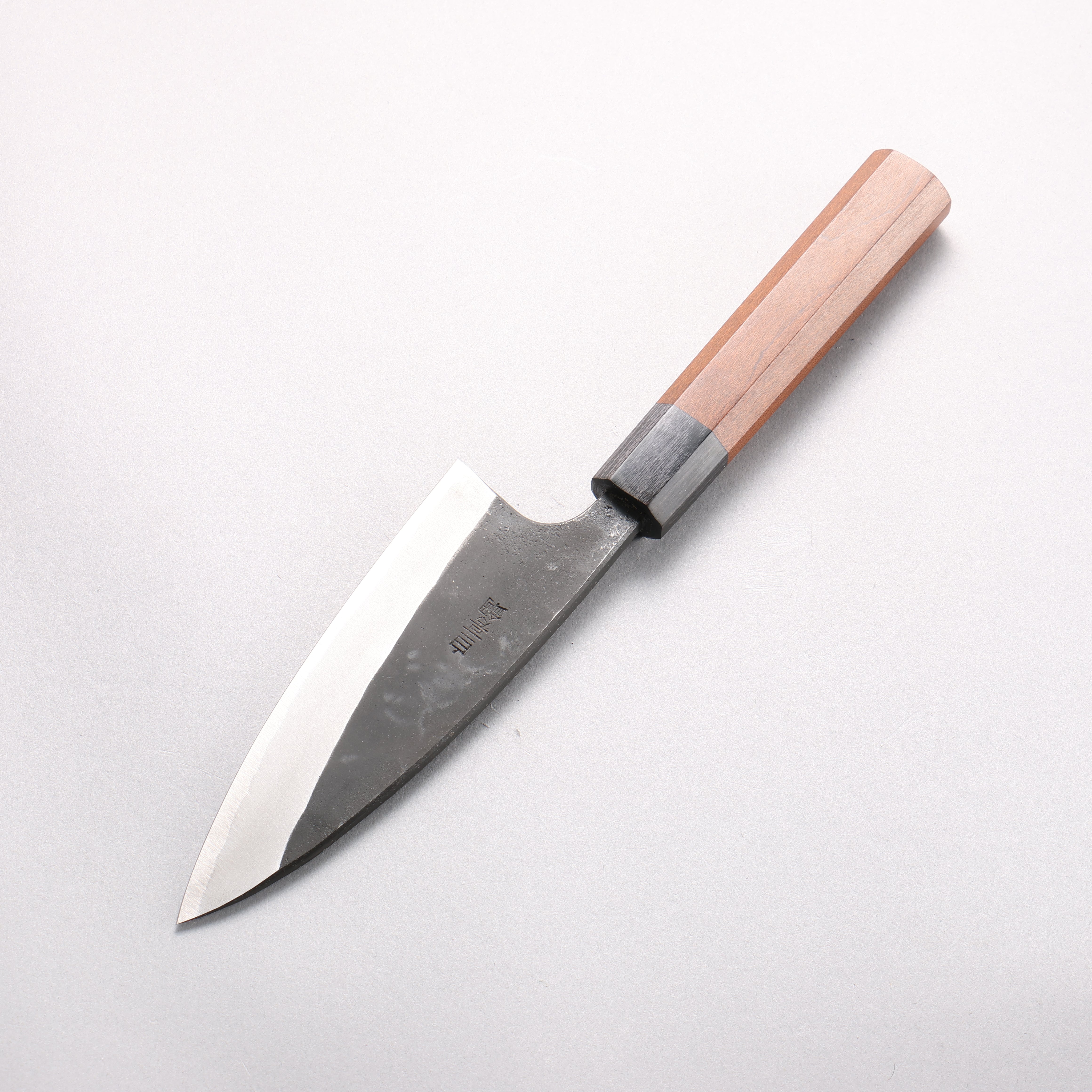 山本 直 白鋼二號 黑打 兩出刃 135mm Kebony 握把 - 清助刃物
