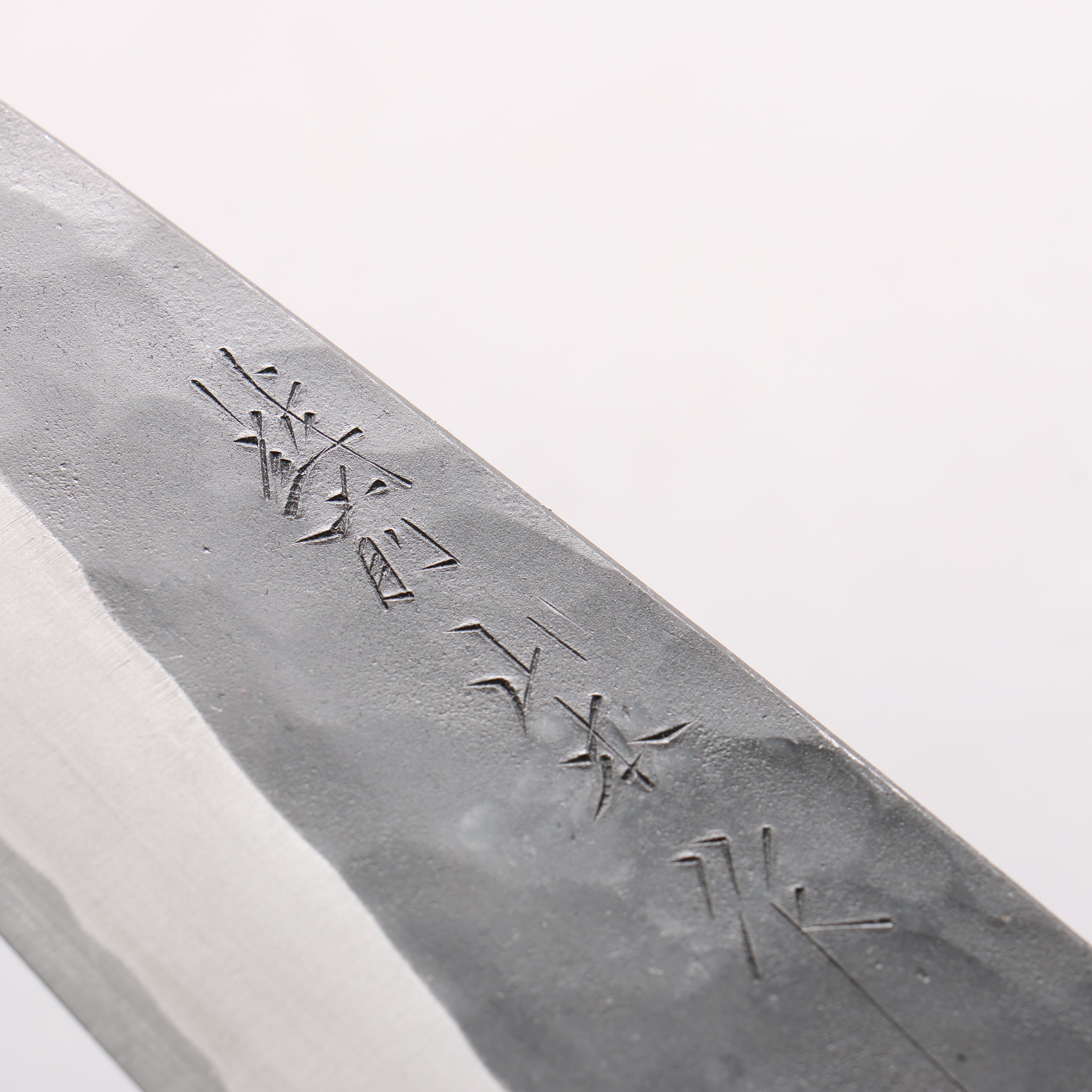 山本 直 白鋼二號 黑打 兩出刃 210mm 紫檀木（口輪：黑合成木） 握把 - 清助刃物