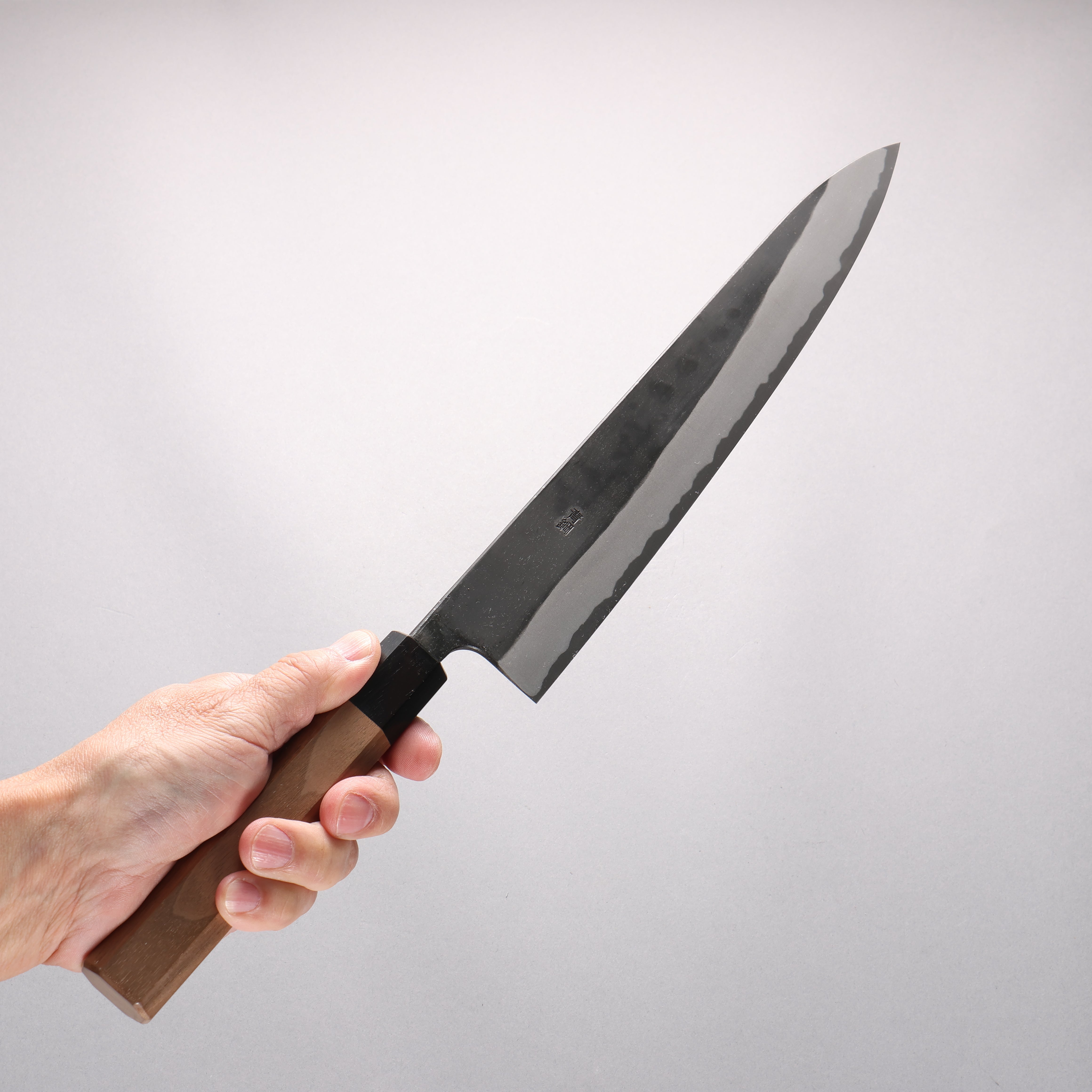 山本 直 安來青鋼 黑打 筋引 270mm 核桃木 握把 - 清助刃物