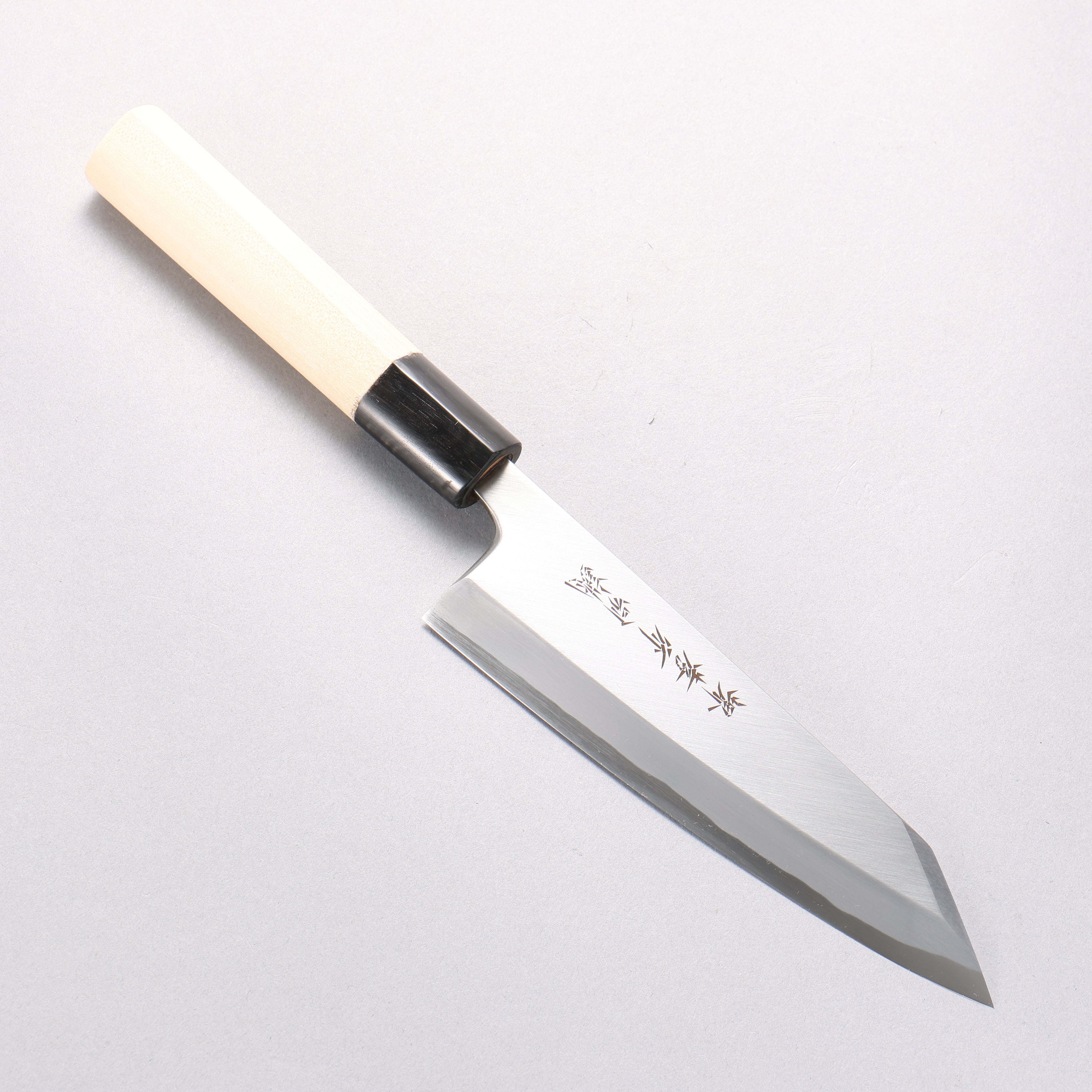 鍔屋白二鋼 出刃 朴柄 20cm 検有次子の日高村作正本武田刃物吉田刃物つば屋 白鋼二號（白二鋼）
