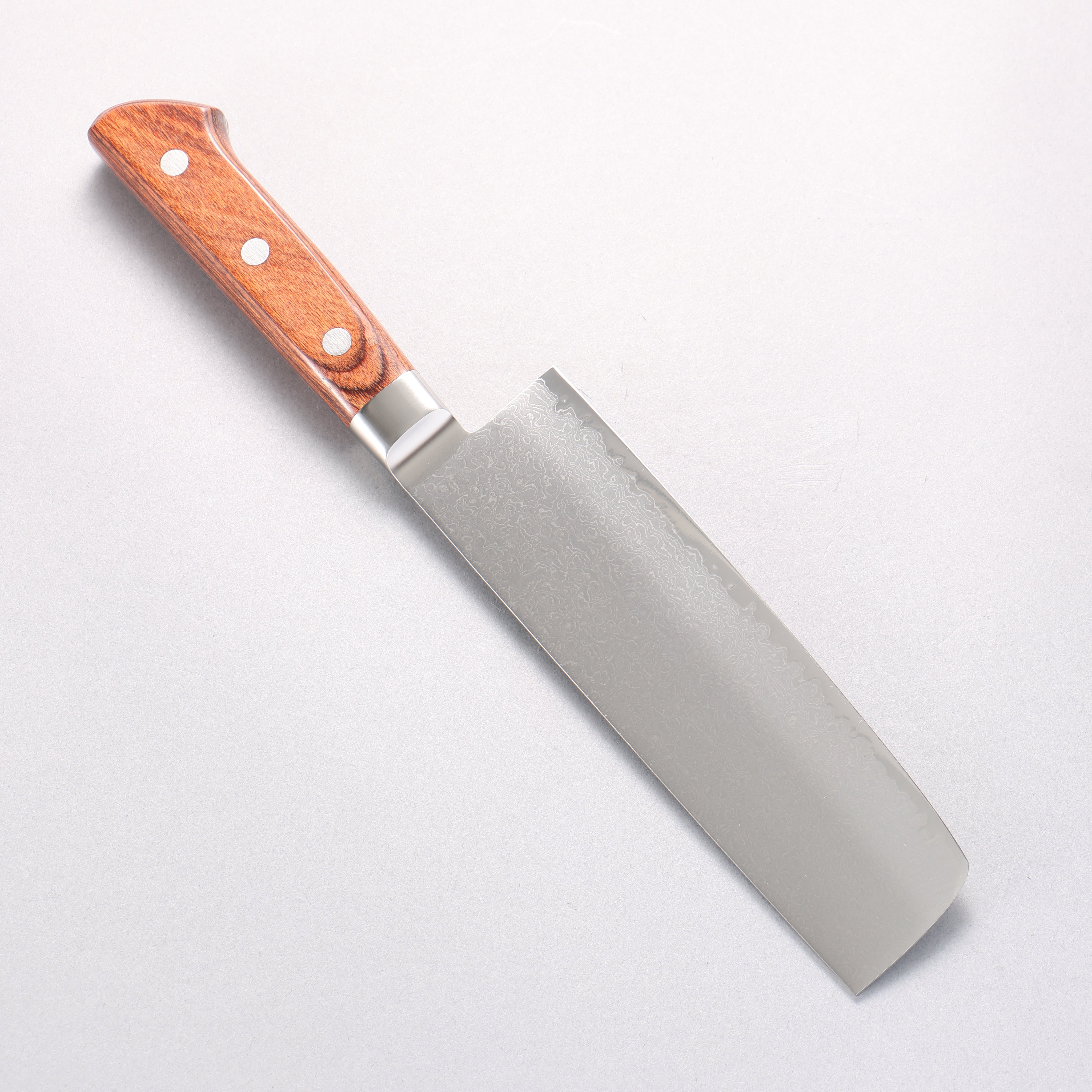 玉鋼 響十 63層 大馬士革紋 菜切 160mm KP-1116 - 清助刃物