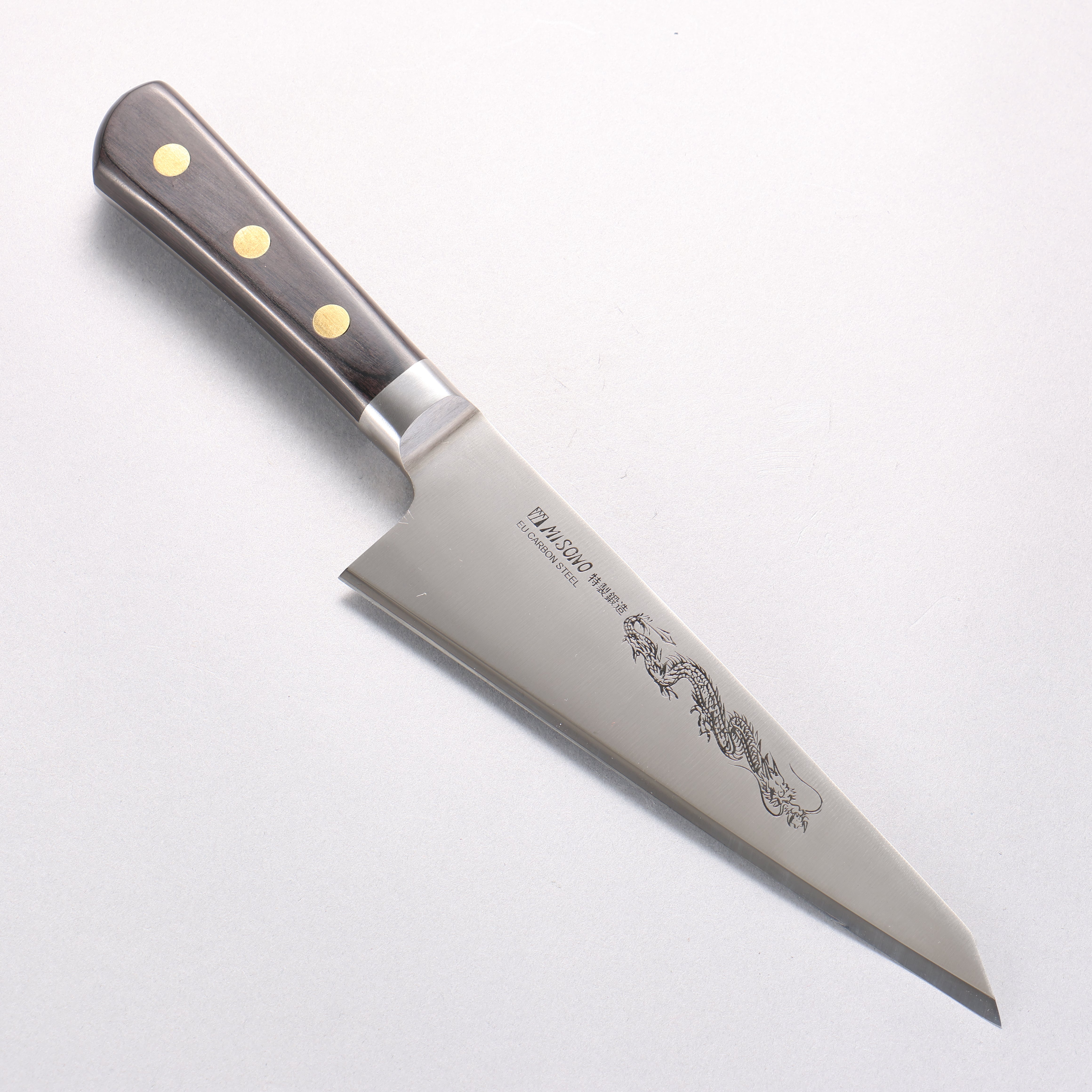 Misono 瑞典鋼 刻有龍的圖樣 去骨刀 185mm - 清助刃物