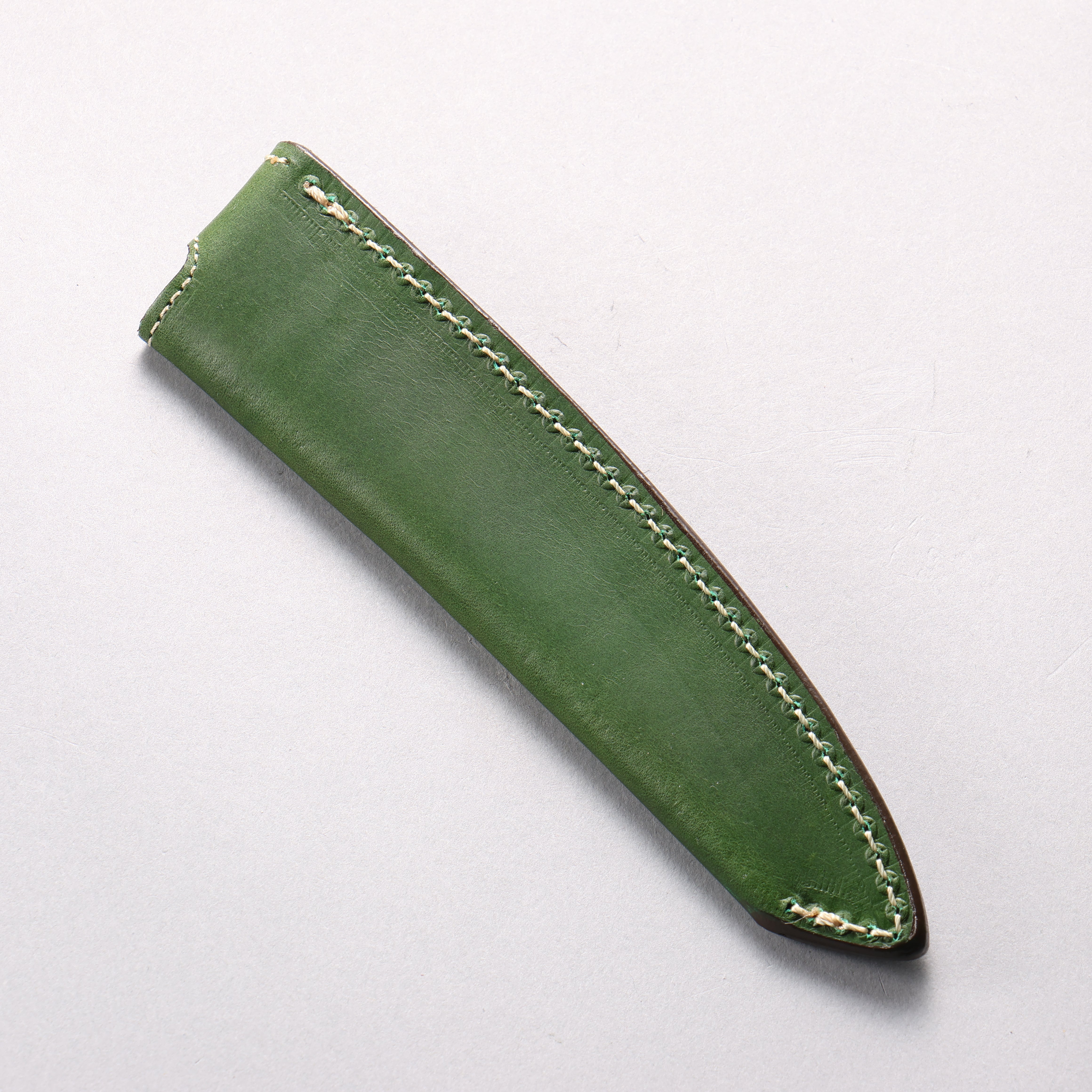 Buttero 綠色 鞘 150mm 多用途小刀用 皮革刀鞘 - 清助刃物