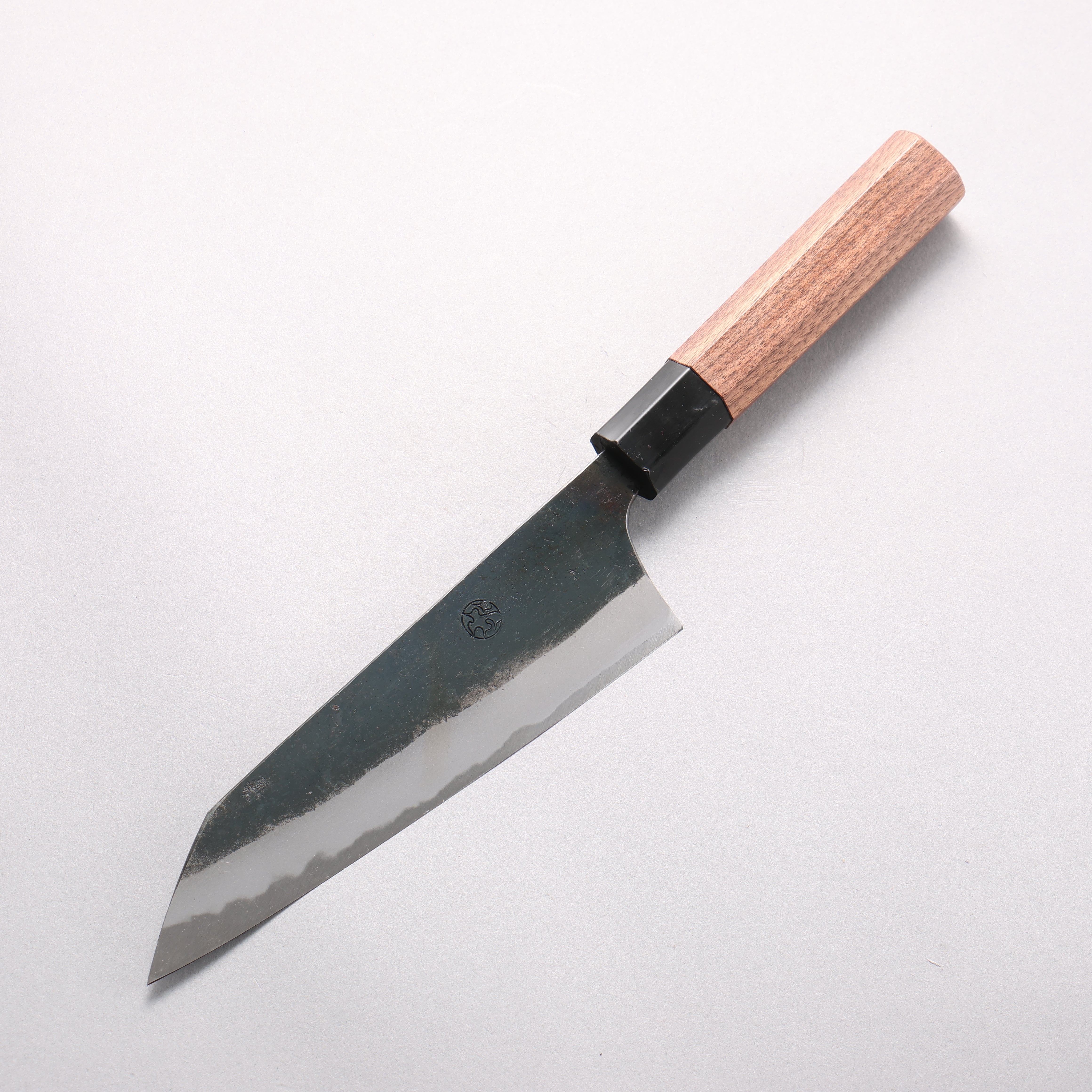 西田大祐 小春 白鋼一號 黑打 牛刀 165mm 核桃木 握把 - 清助刃物