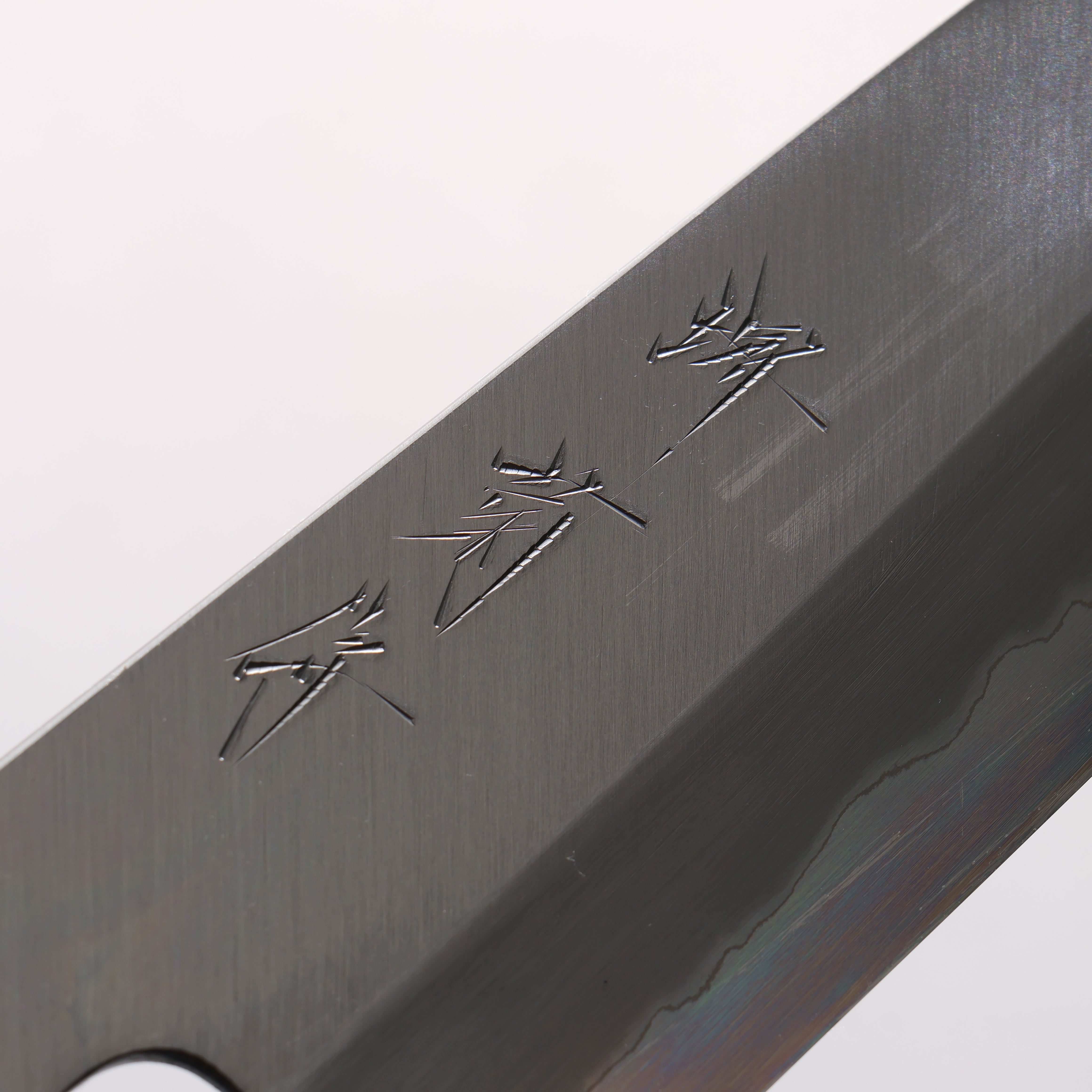堺 菊守 白鋼一號 三德刀 180mm 木蘭（口輪：水牛角） 握把 - 清助刃物