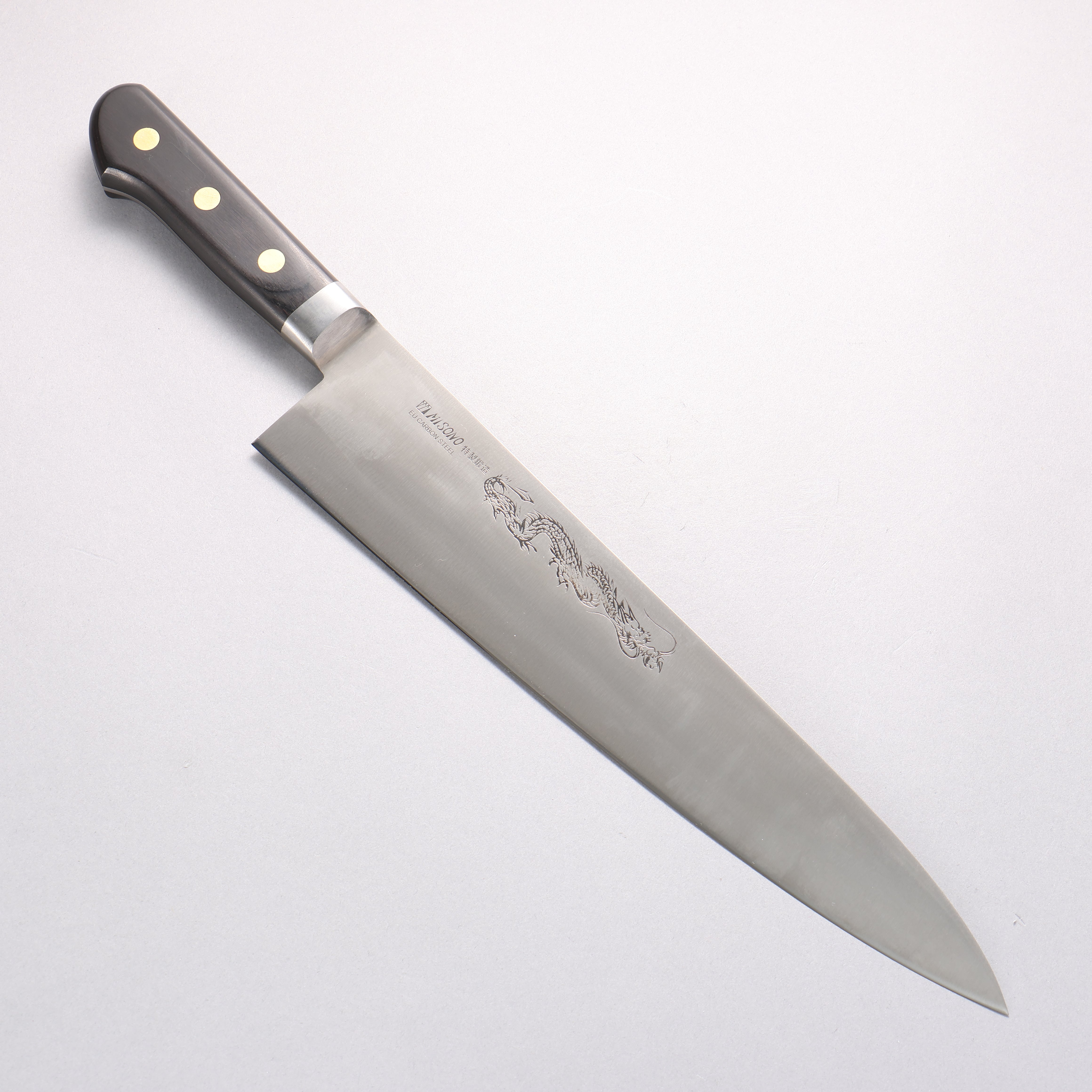 Misono 瑞典鋼 刻有龍的圖樣 牛刀 - 清助刃物