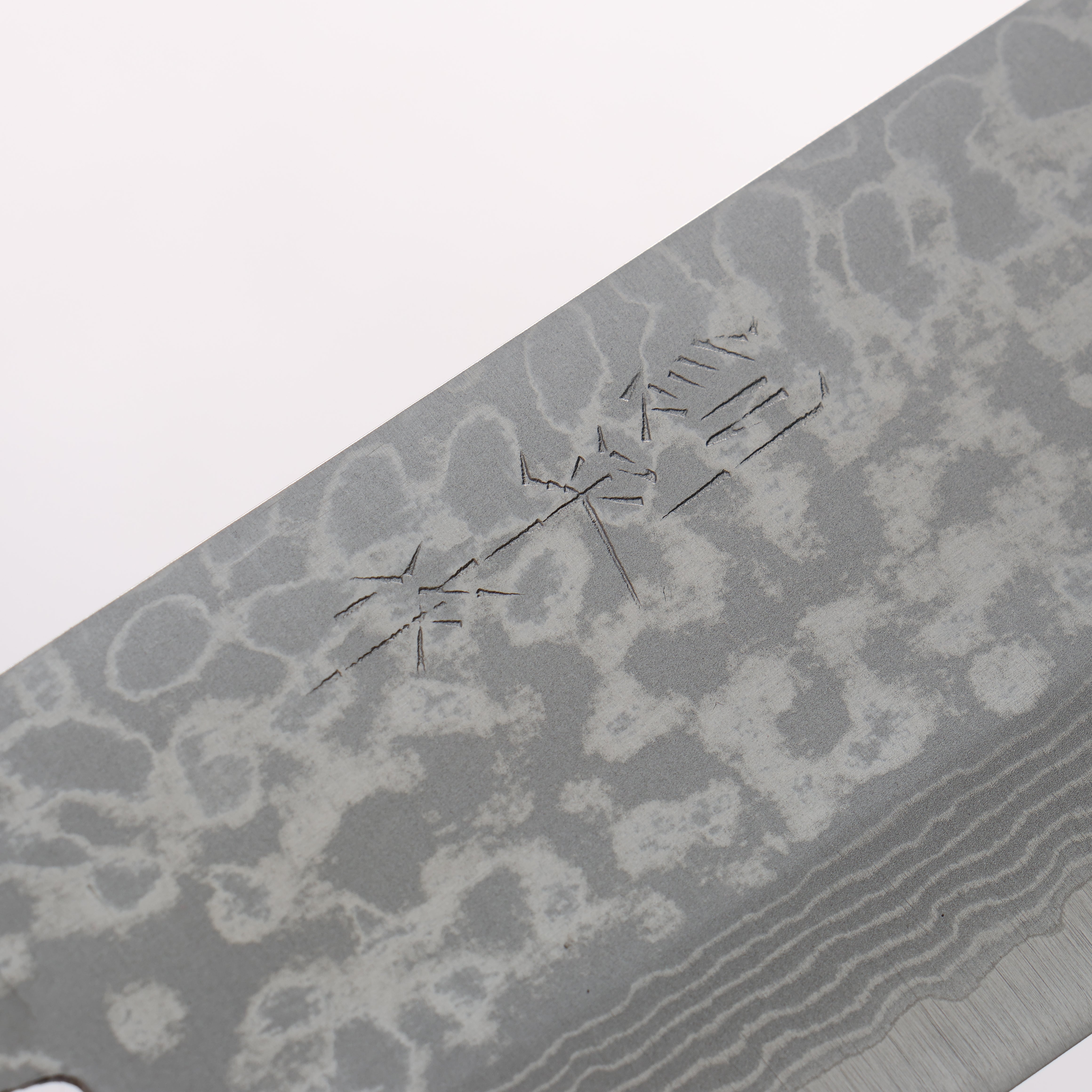 訓平 彩流 VG10 大馬士革紋 打磨處理 菜切 165mm 桃花心木 握把 - 清助刃物