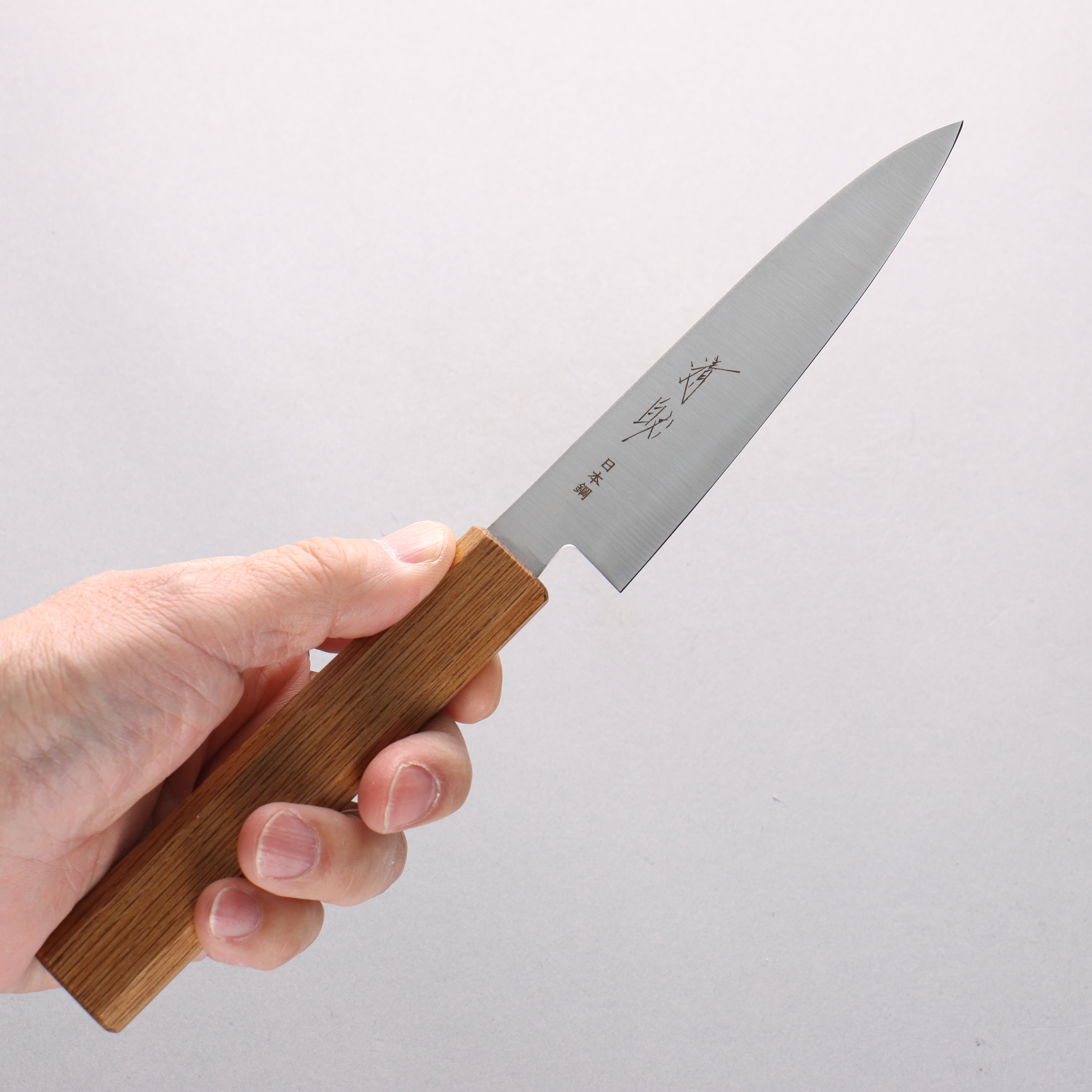 清助 SK-4鋼 多用途小刀 120mm 木柄（漆塗） 握把 - 清助刃物